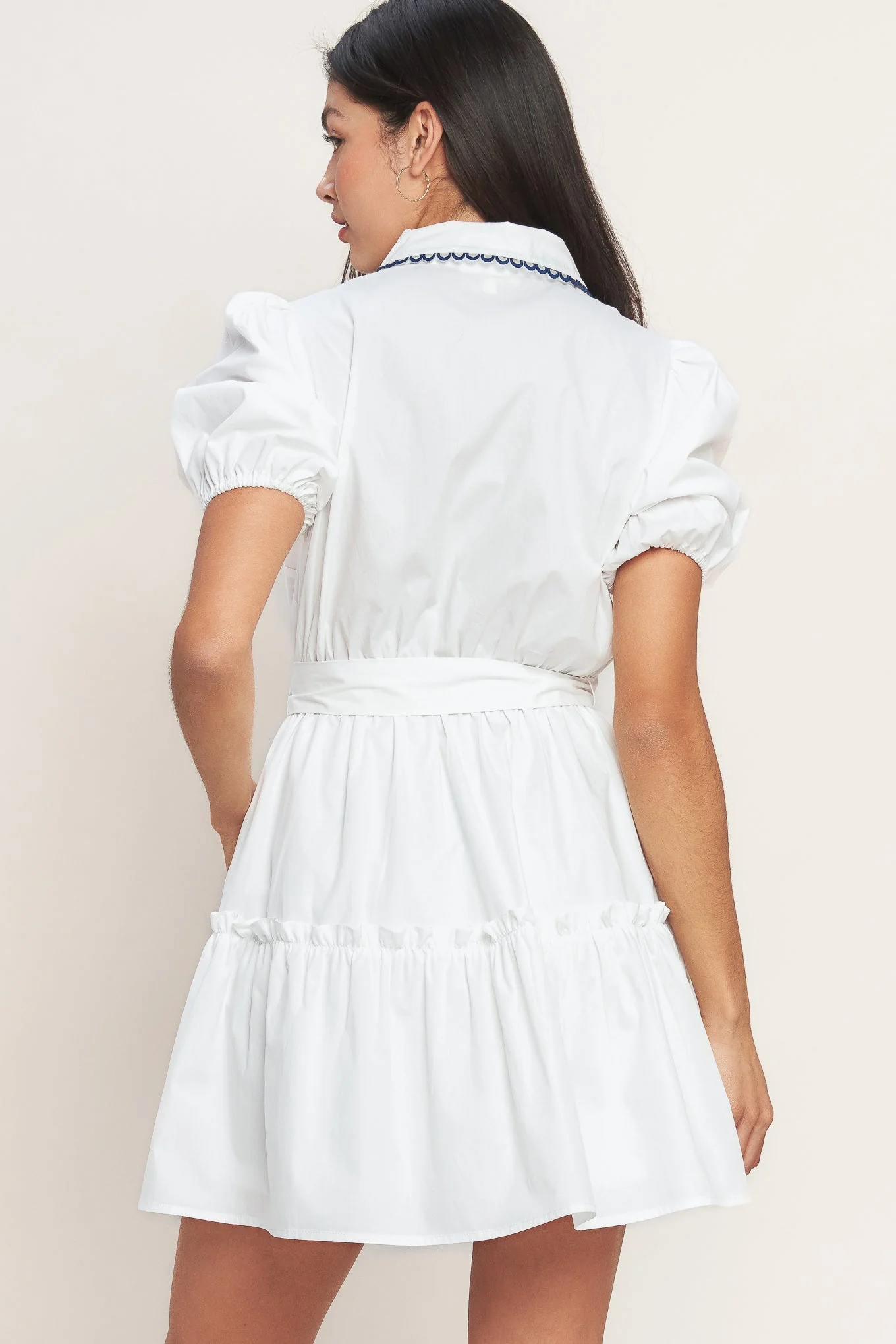 A LITTLE BIT LOVELY WHITE MINI DRESS - Image 2