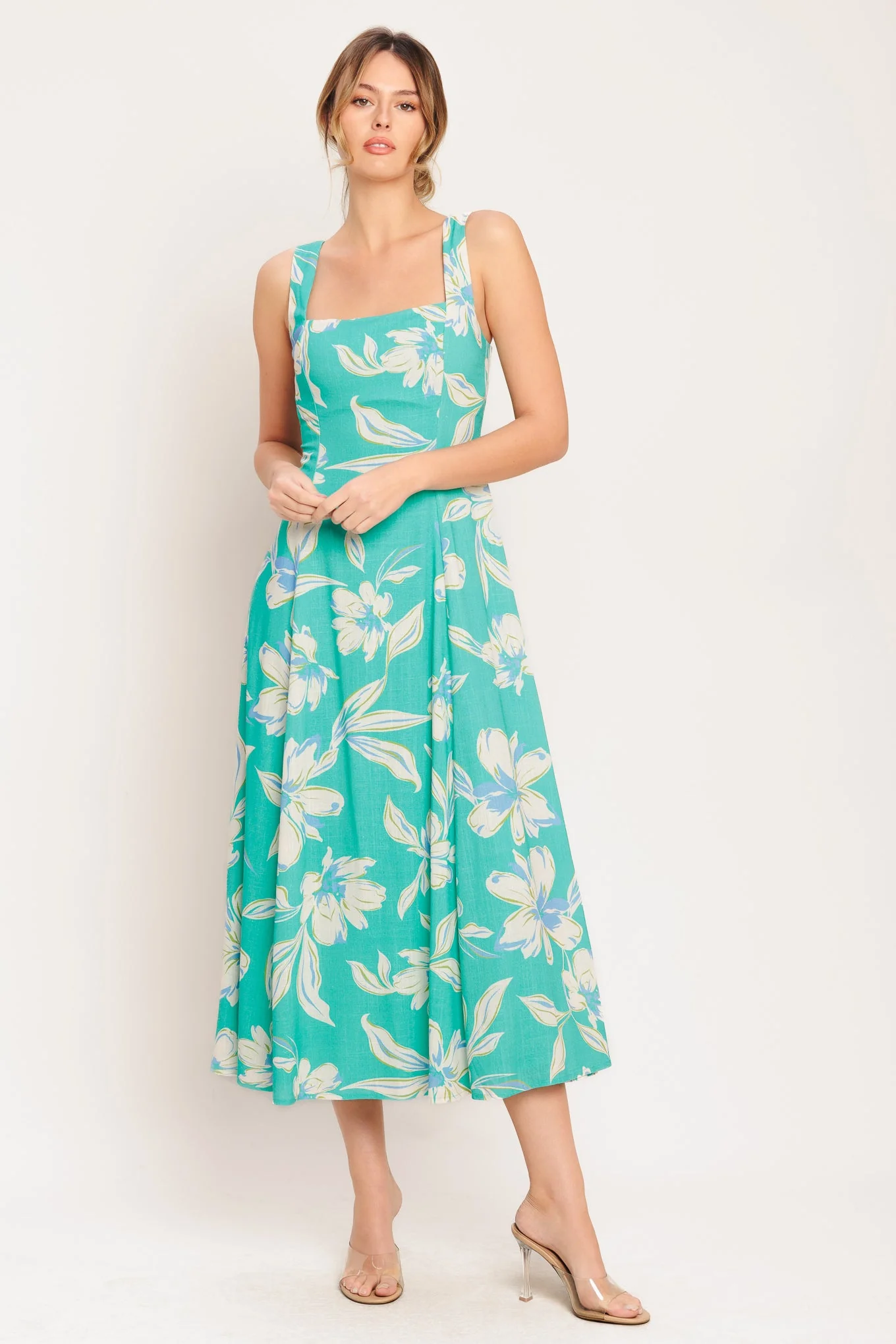 AQUA DAYDREAMS MIDI DRESS - Image 2