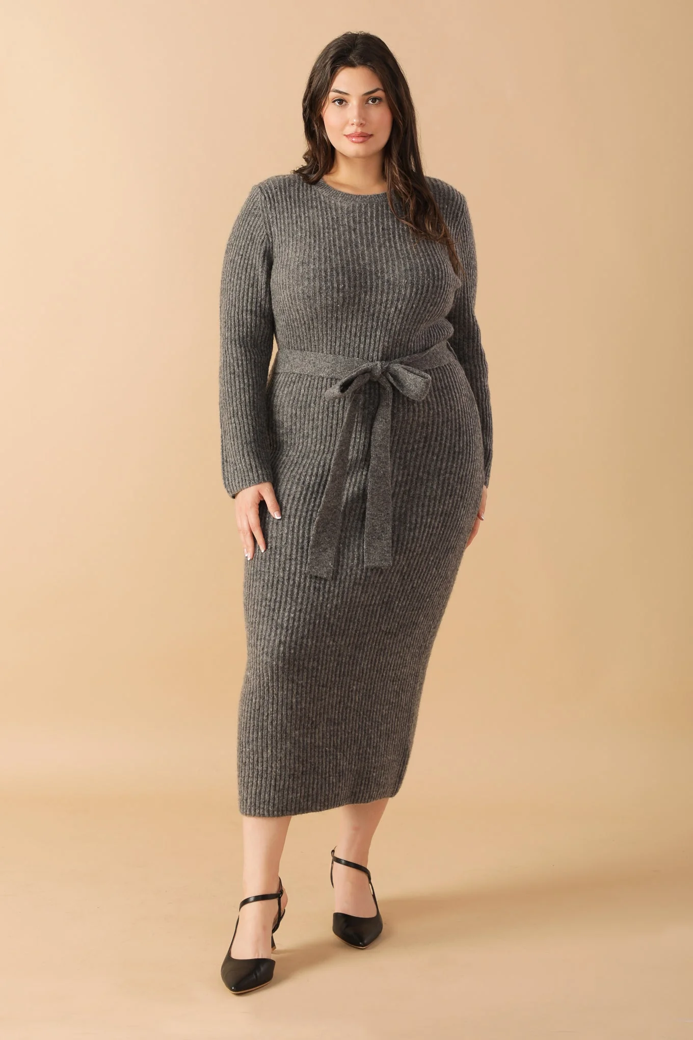 BE GOOD TO ME - LONG SLEEVE SWEATER DRESS - Image 13
