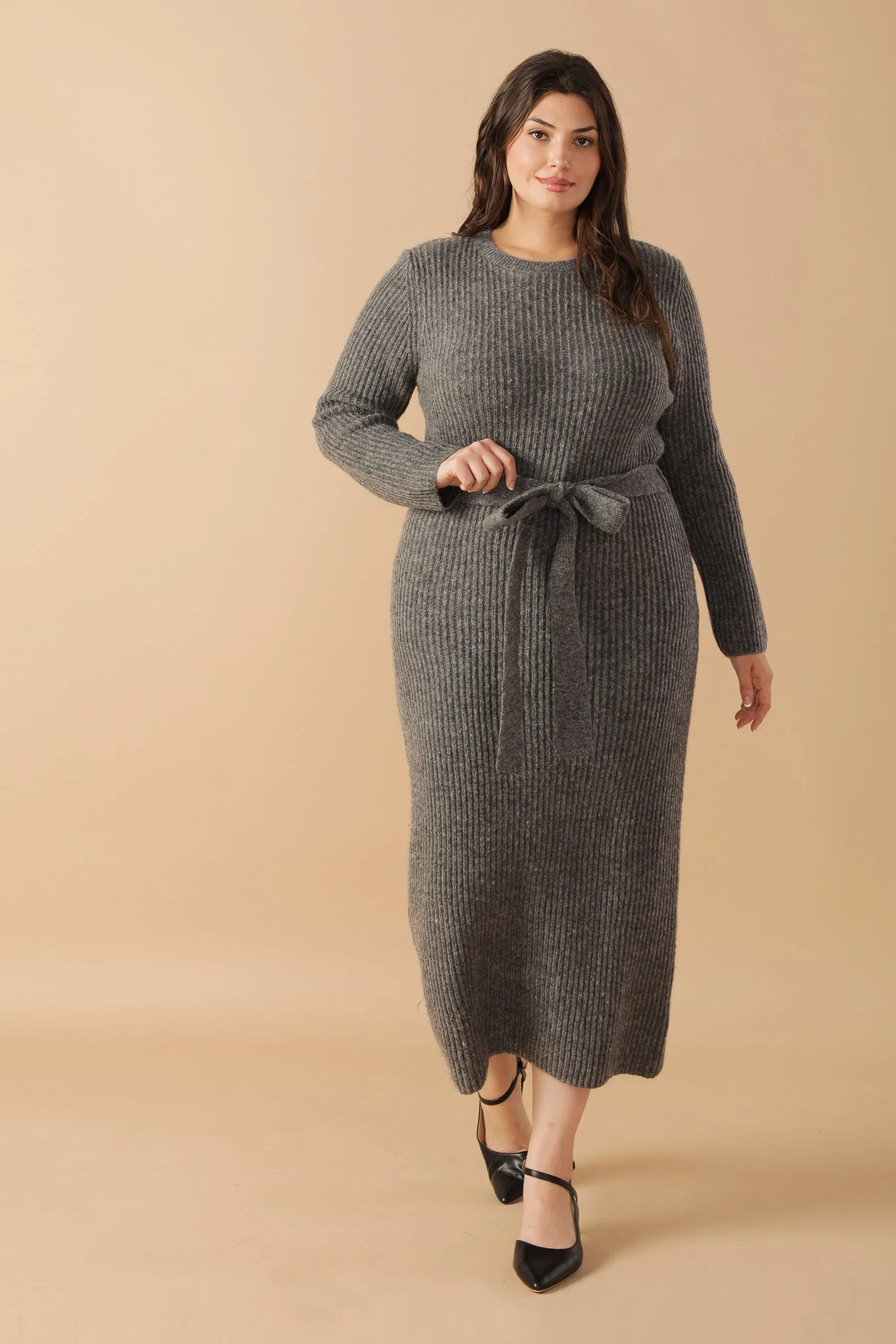 BE GOOD TO ME - LONG SLEEVE SWEATER DRESS - Image 15