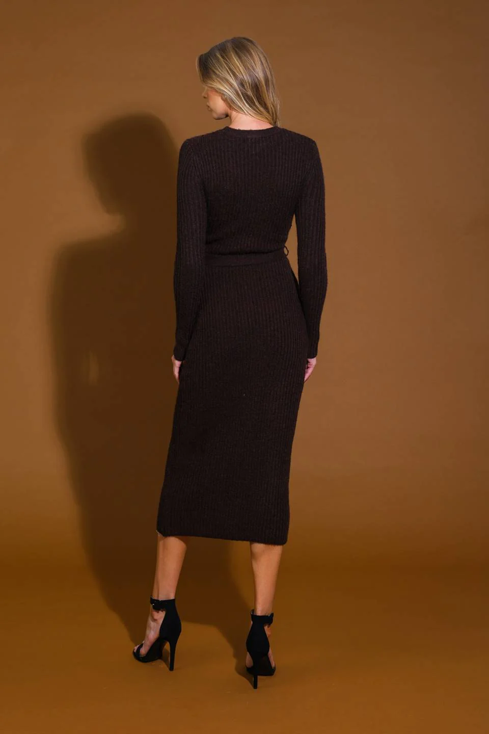 BE GOOD TO ME - LONG SLEEVE SWEATER DRESS - Image 4