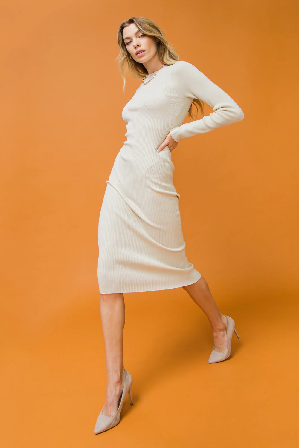 BE WITH YOU SWEATER MIDI DRESS - Image 2