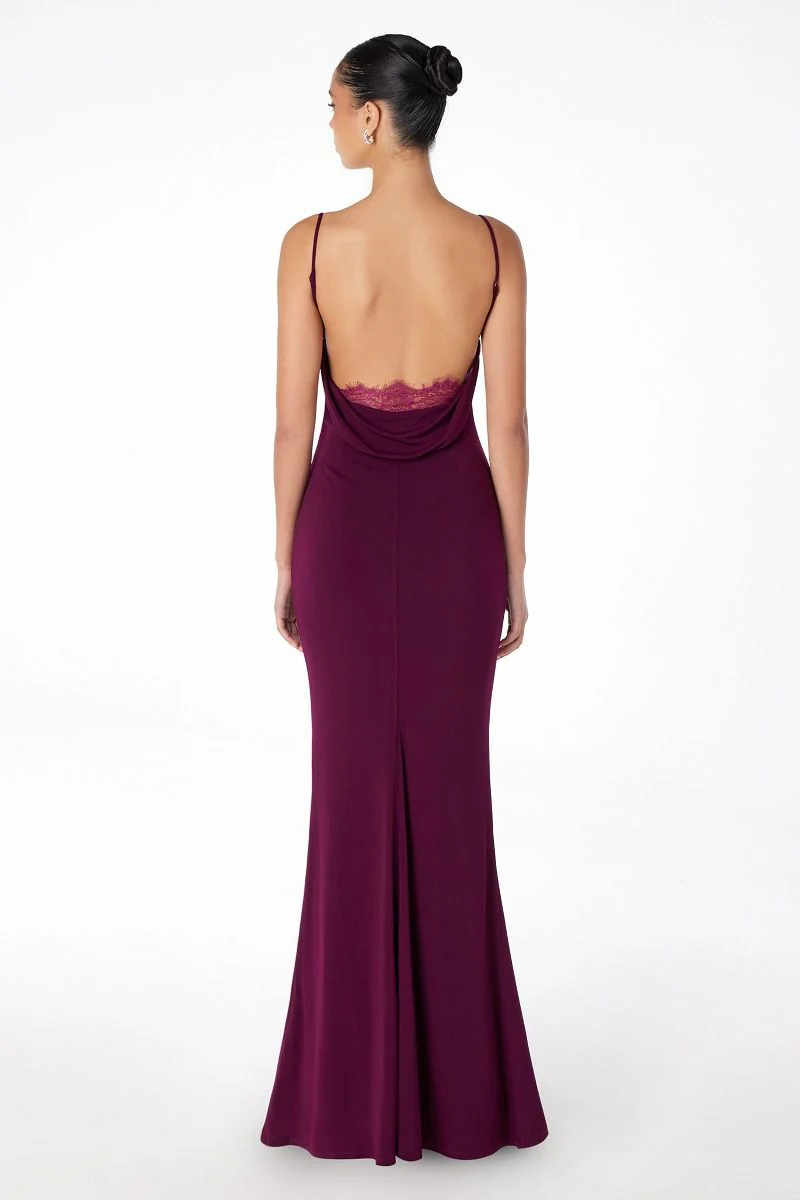 Bette Lace Back Draped Maxi Dress - Image 8