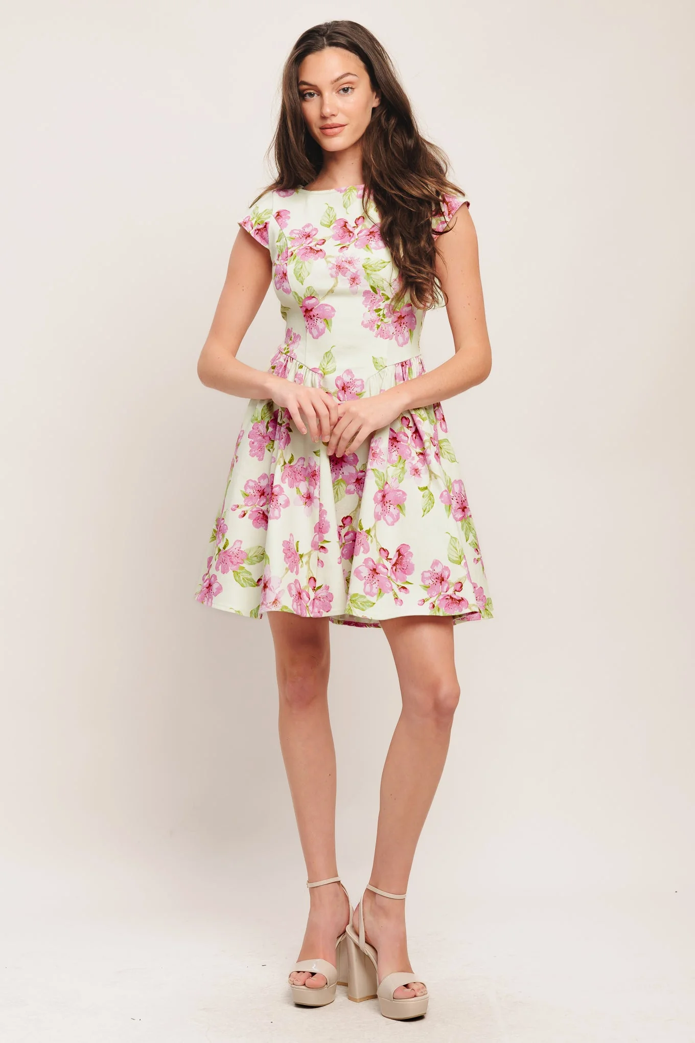BLOSSOM BABE PINK MINI DRESS - Image 6