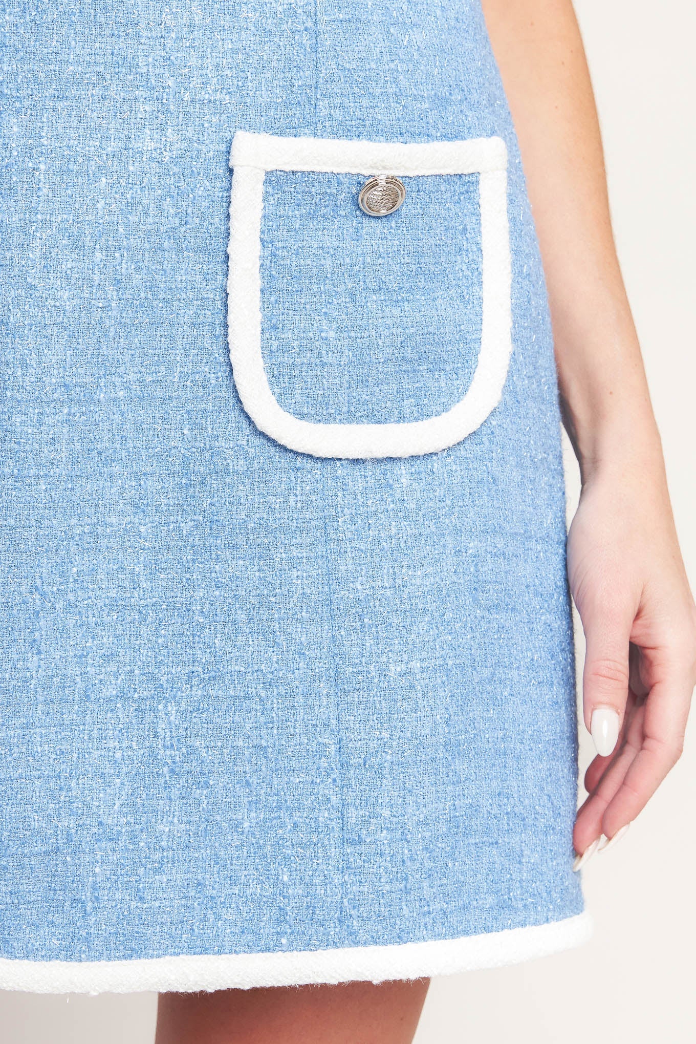 BLUE SKIES AND DAYDREAMS BLUE MINI DRESS - Image 8