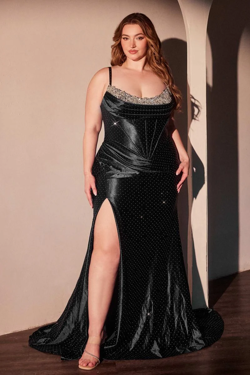 Brenton Gown - Fitted Micro Crystal Gown - Image 3