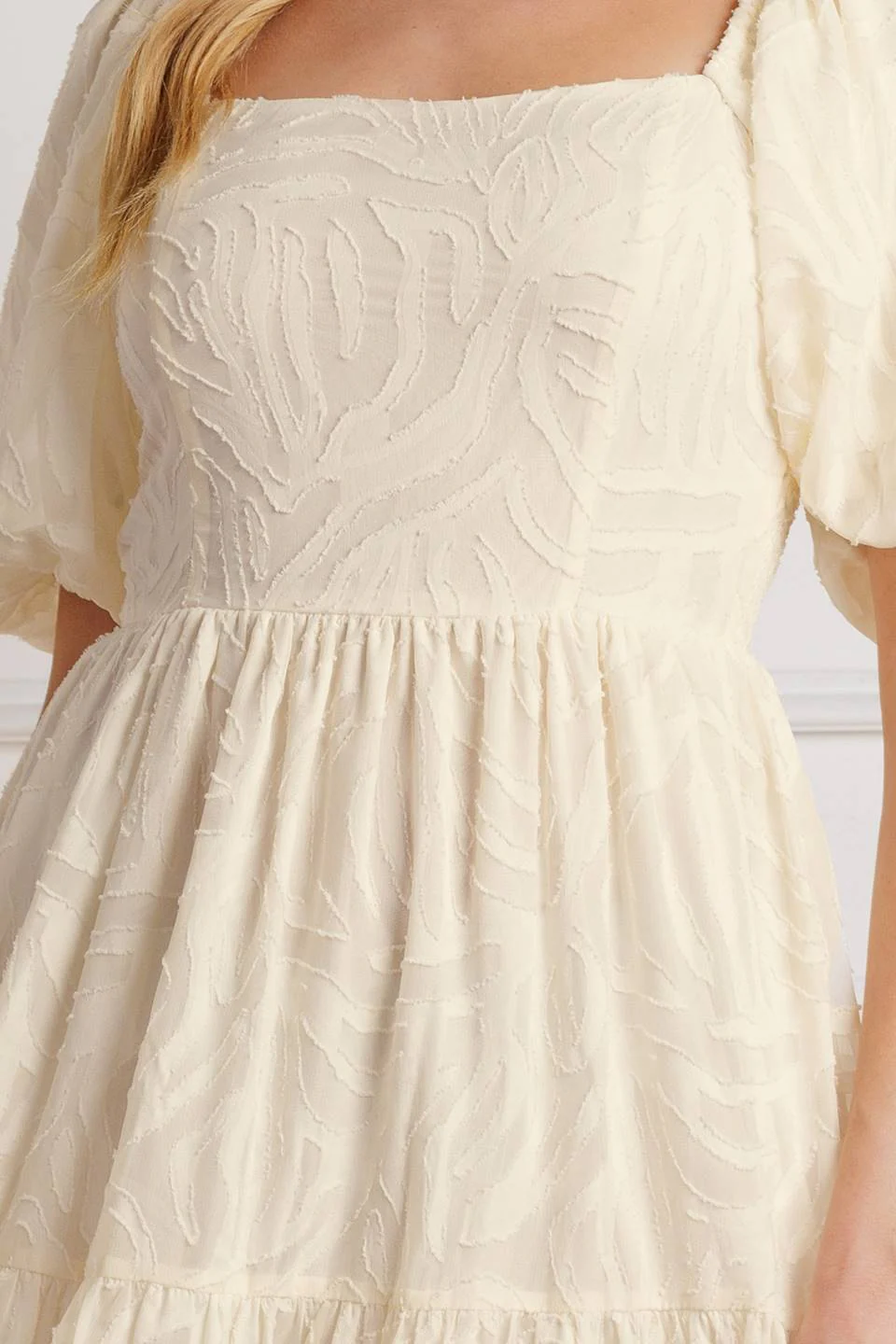 BRISK ADVENTURES EMBROIDERED MIDI DRESS - CREAM - Image 7