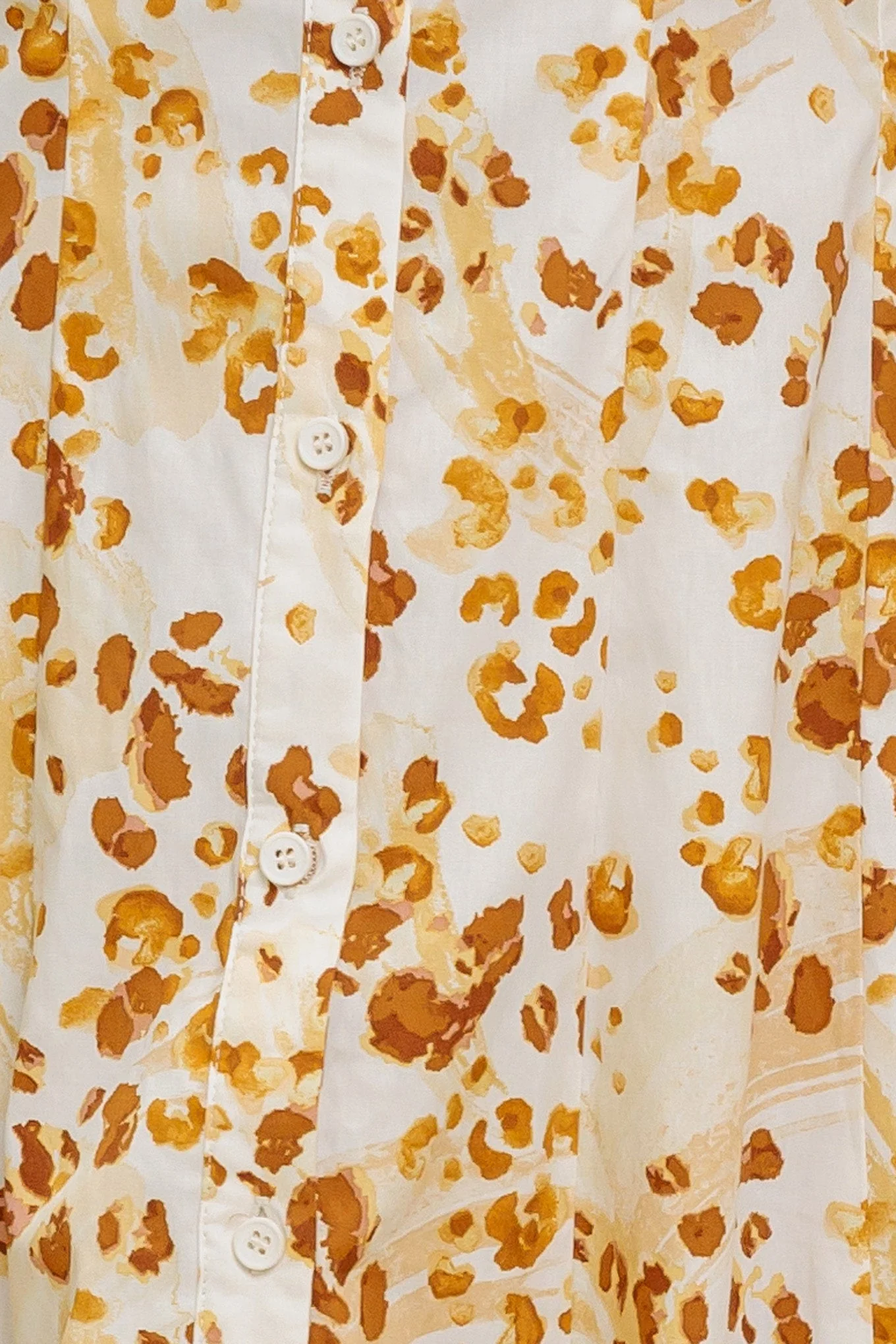 Button Front Cheetah Print Midi Dress - Image 6
