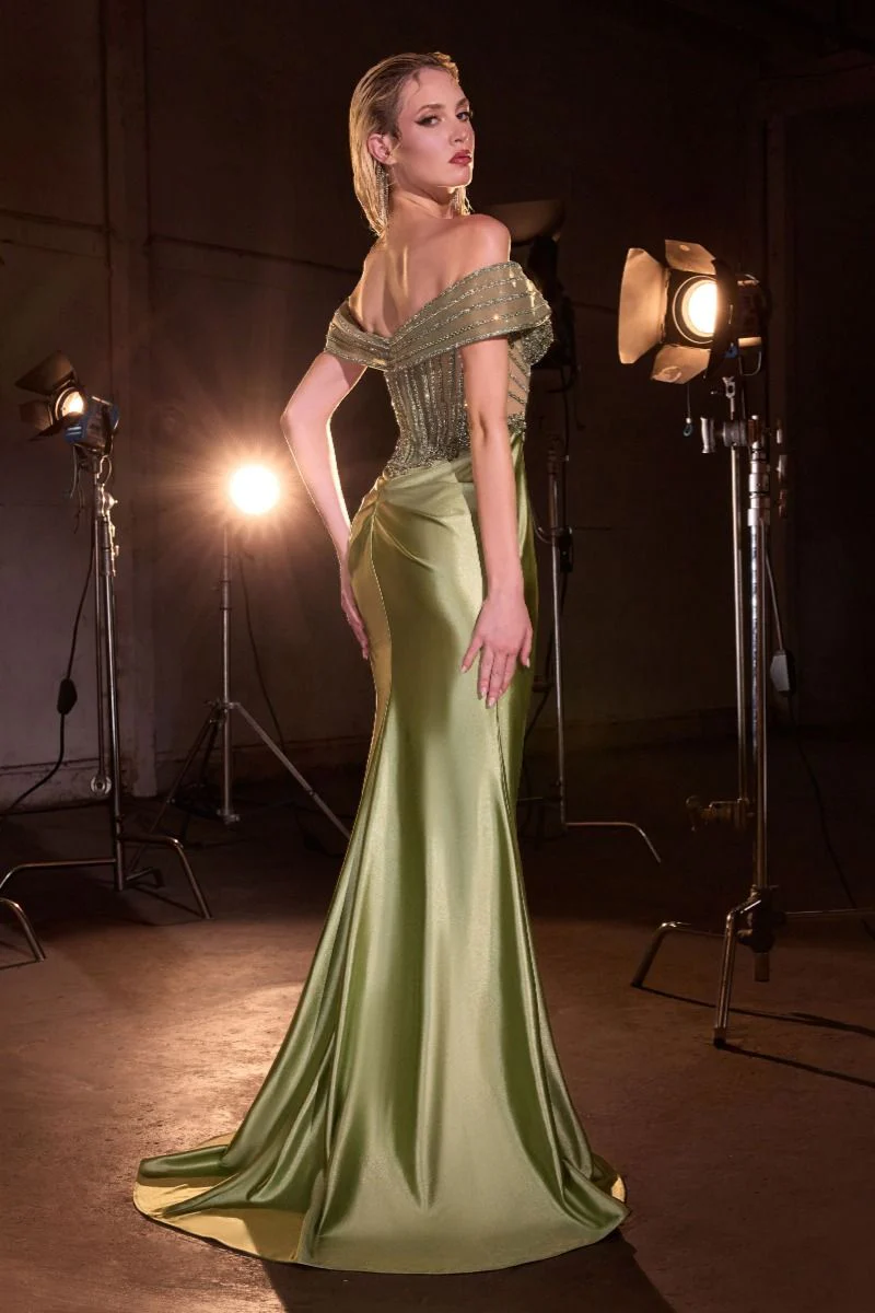 Channing Gown - Fitted Dress with Crystal Bodice - Image 6