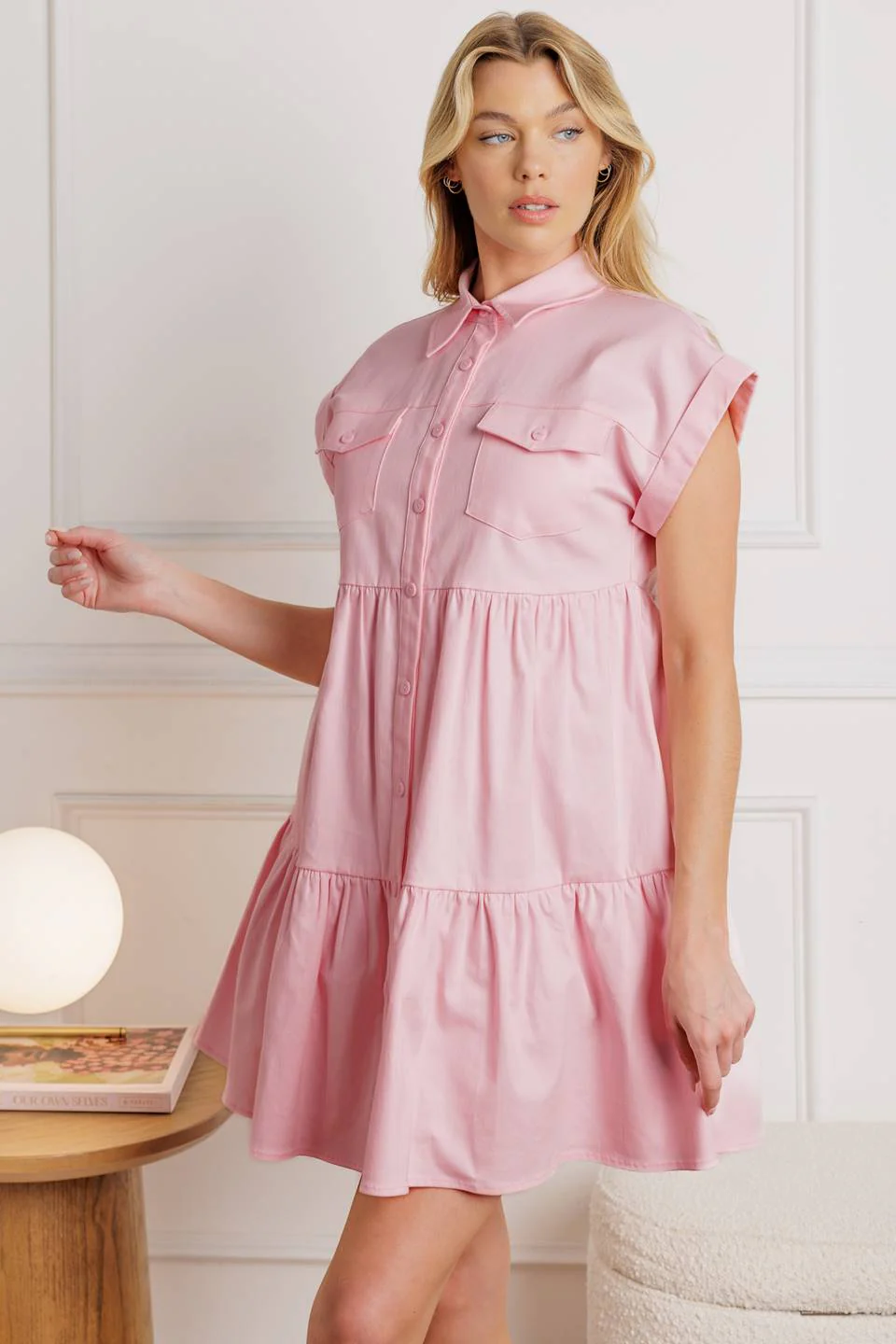 COMMON GROUND - FRONT POCKET MINI DRESS - Image 3
