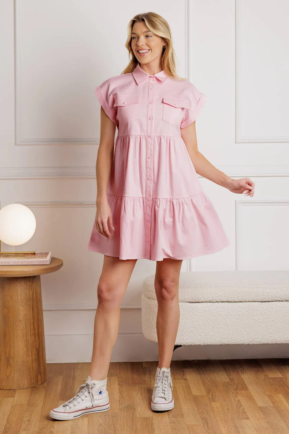 COMMON GROUND - FRONT POCKET MINI DRESS - Image 8