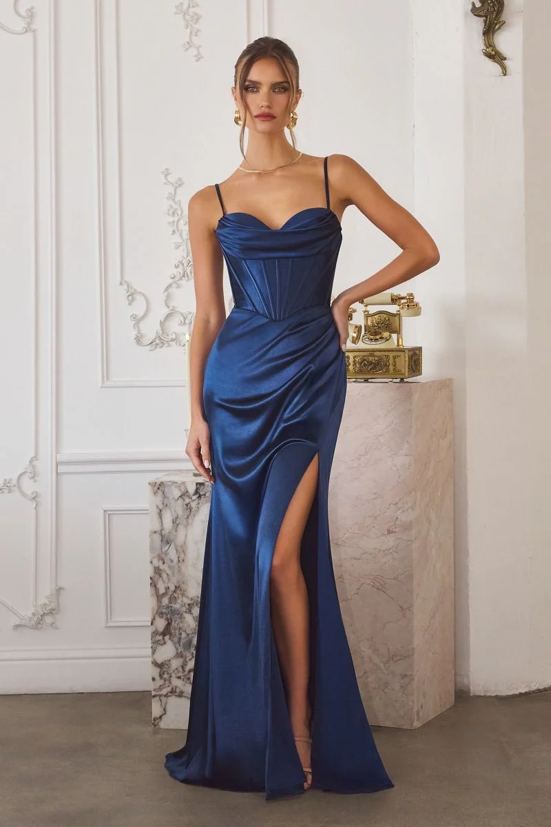 DAWSON GOWN - STRETCH SATIN DRESS - Image 4