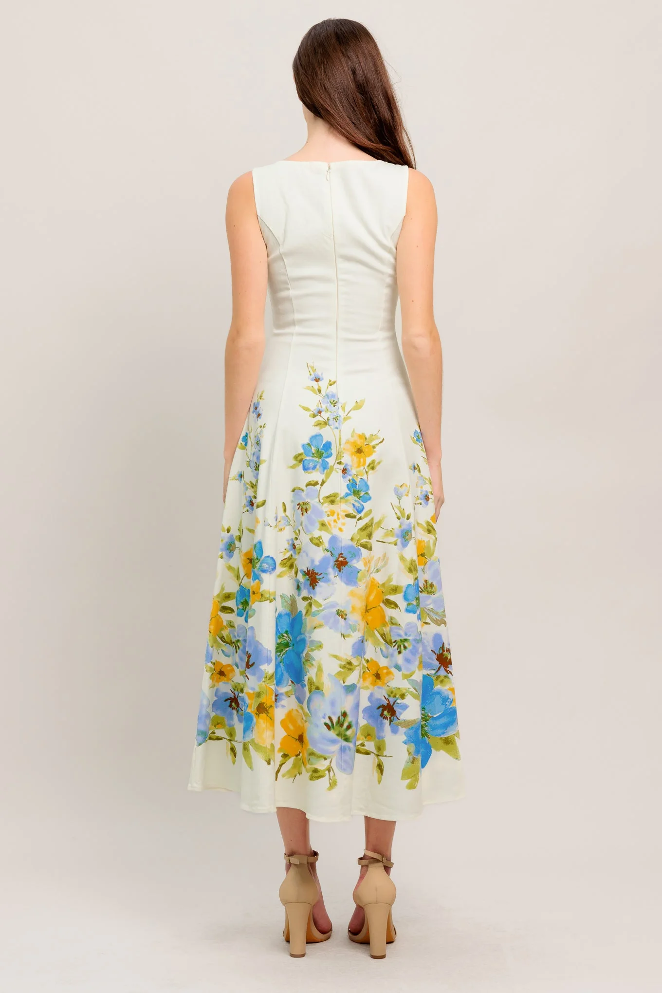 DREAMING OF THE COAST FLORAL MIDI DRESS - Image 2