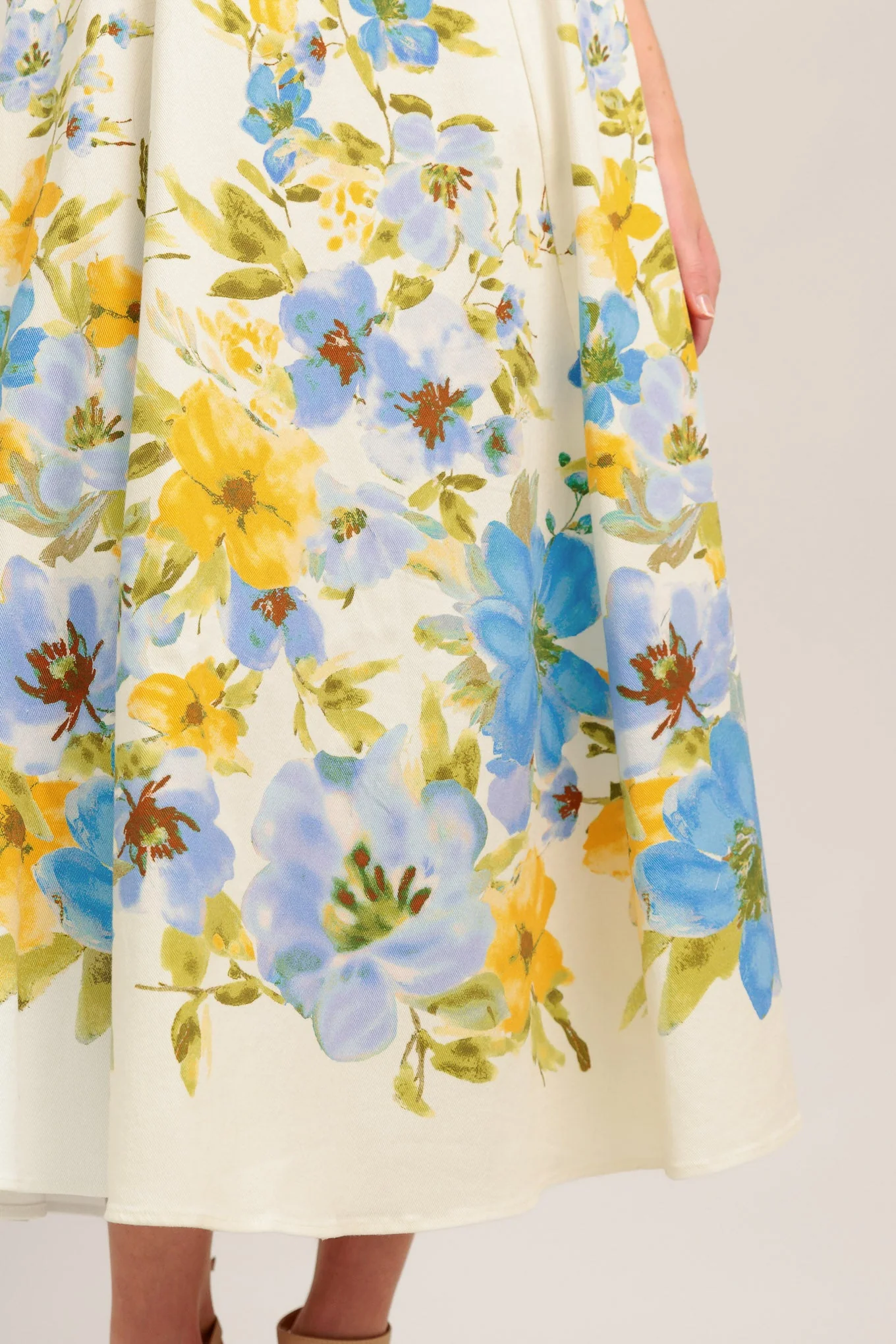 DREAMING OF THE COAST FLORAL MIDI DRESS - Image 7
