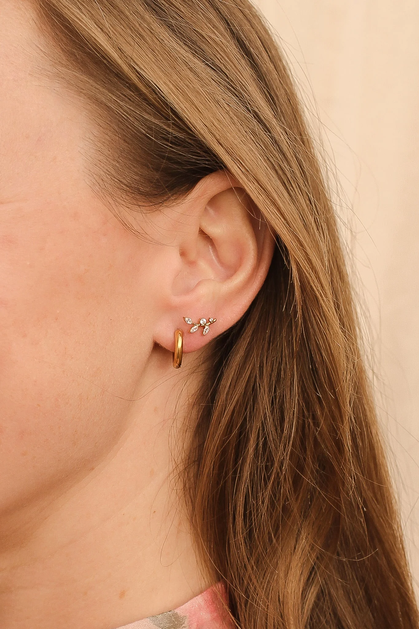 Eden Flat Back Stud Earring - Image 3