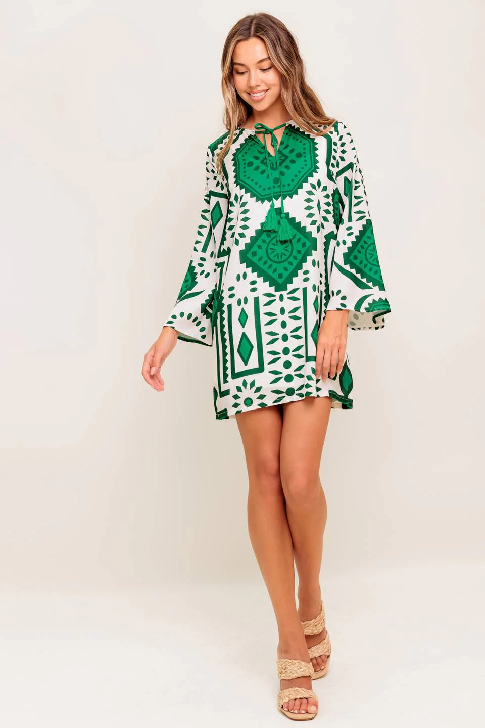 EMERALD TERRA TUNIC MINI DRESS - Image 4
