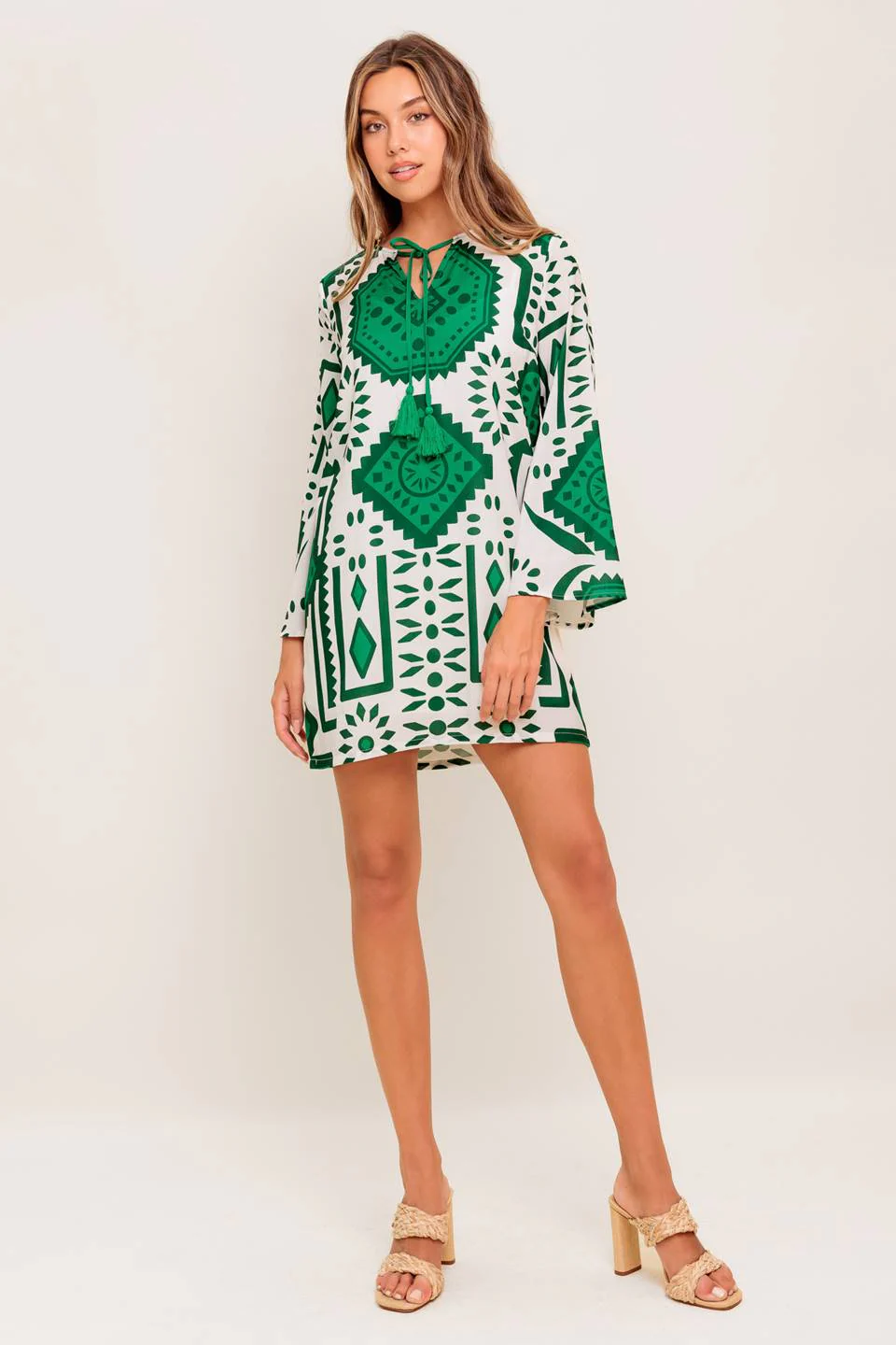 EMERALD TERRA TUNIC MINI DRESS - Image 5