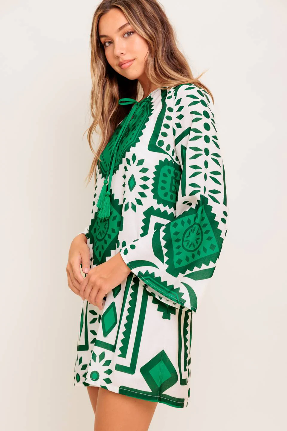 EMERALD TERRA TUNIC MINI DRESS - Image 6