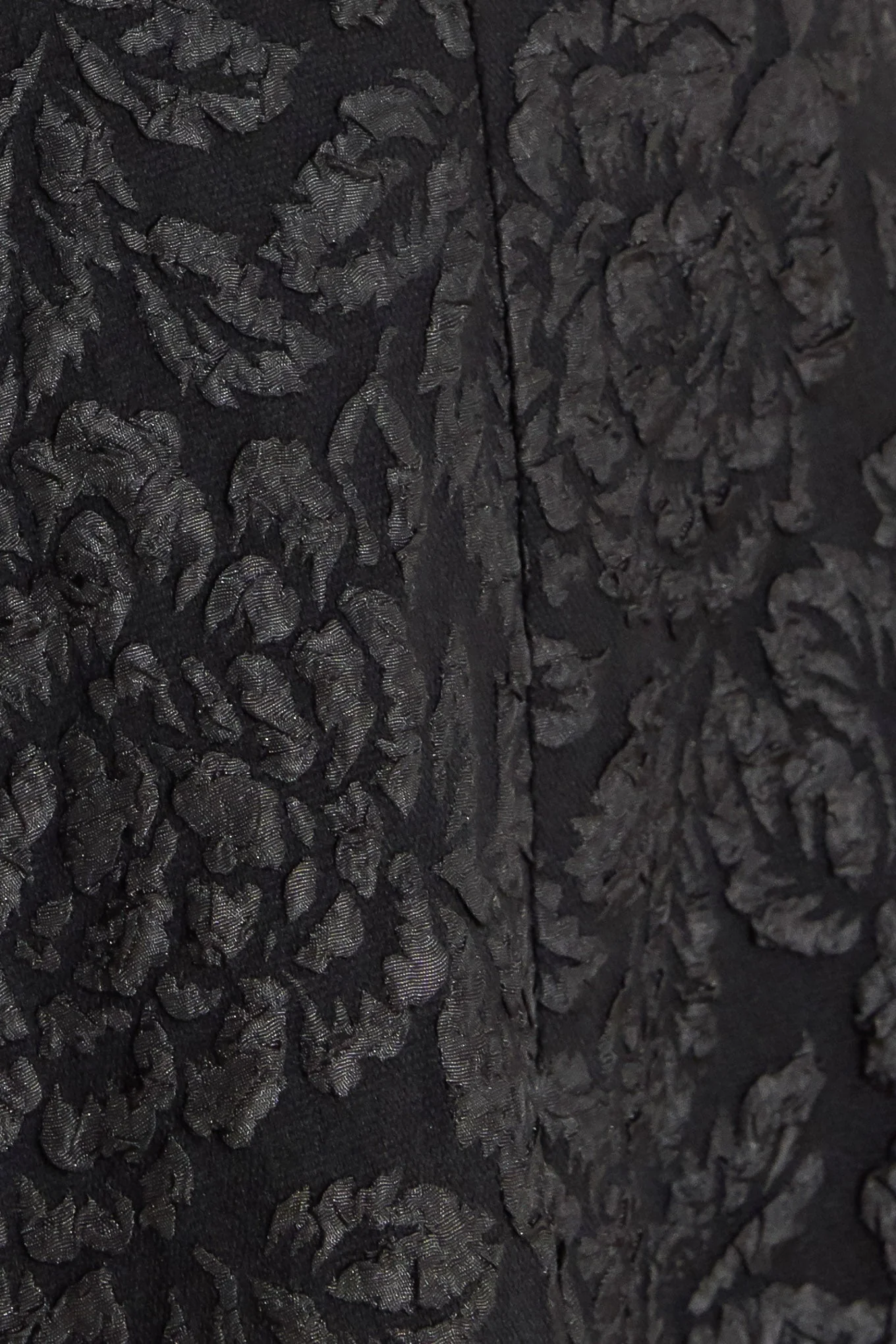 FEMME FATALE BLACK JACQUARD MIDI DRESS - Image 6