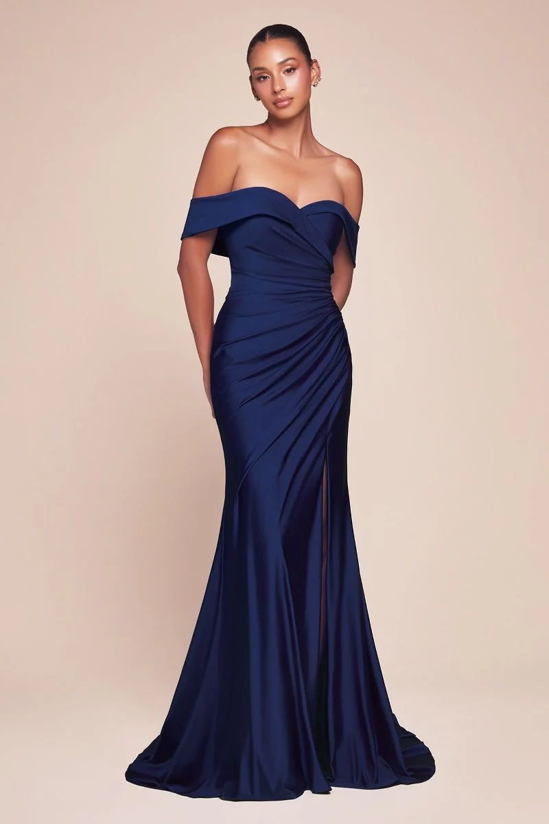FREYA GOWN - OFF THE SHOULDER STRETCH SPANDEX DRESS - Image 13
