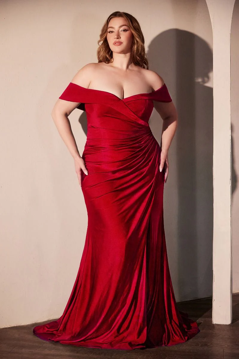 FREYA GOWN - OFF THE SHOULDER STRETCH SPANDEX DRESS - Image 16