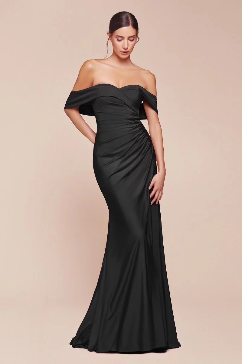 FREYA GOWN - OFF THE SHOULDER STRETCH SPANDEX DRESS - Image 4