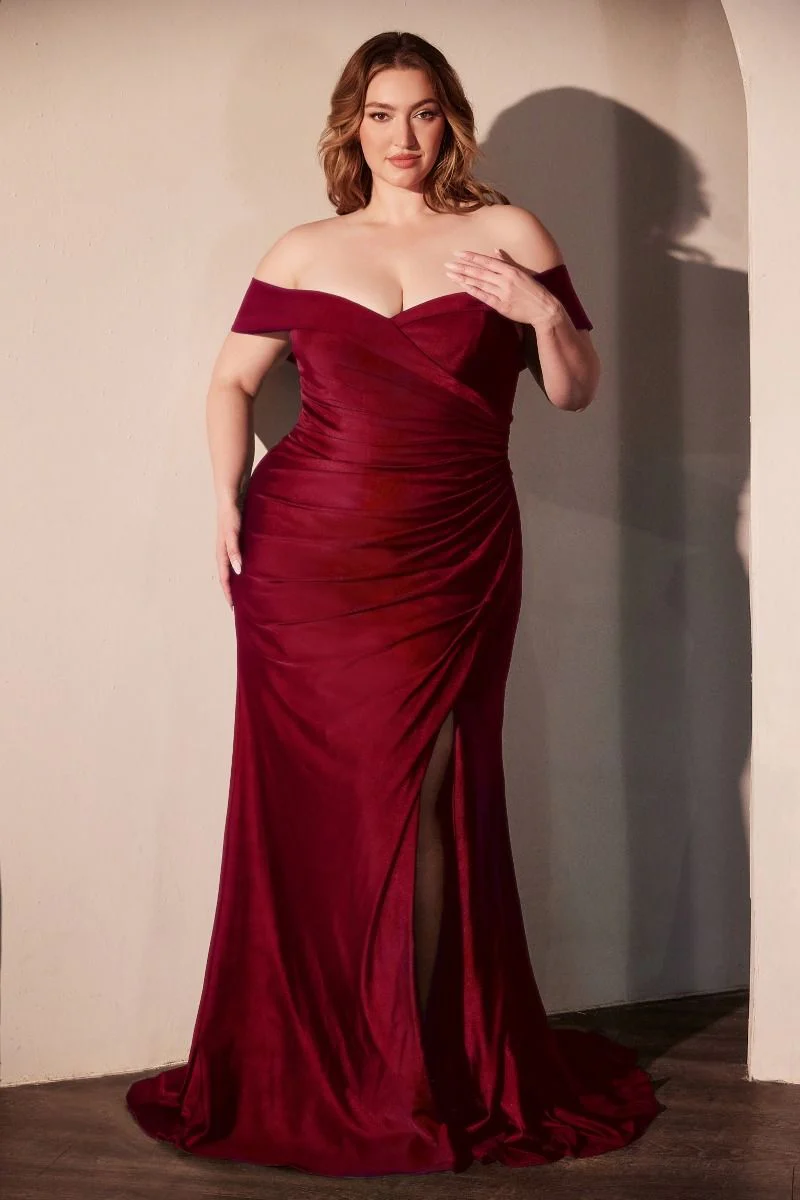 FREYA GOWN - OFF THE SHOULDER STRETCH SPANDEX DRESS - Image 7