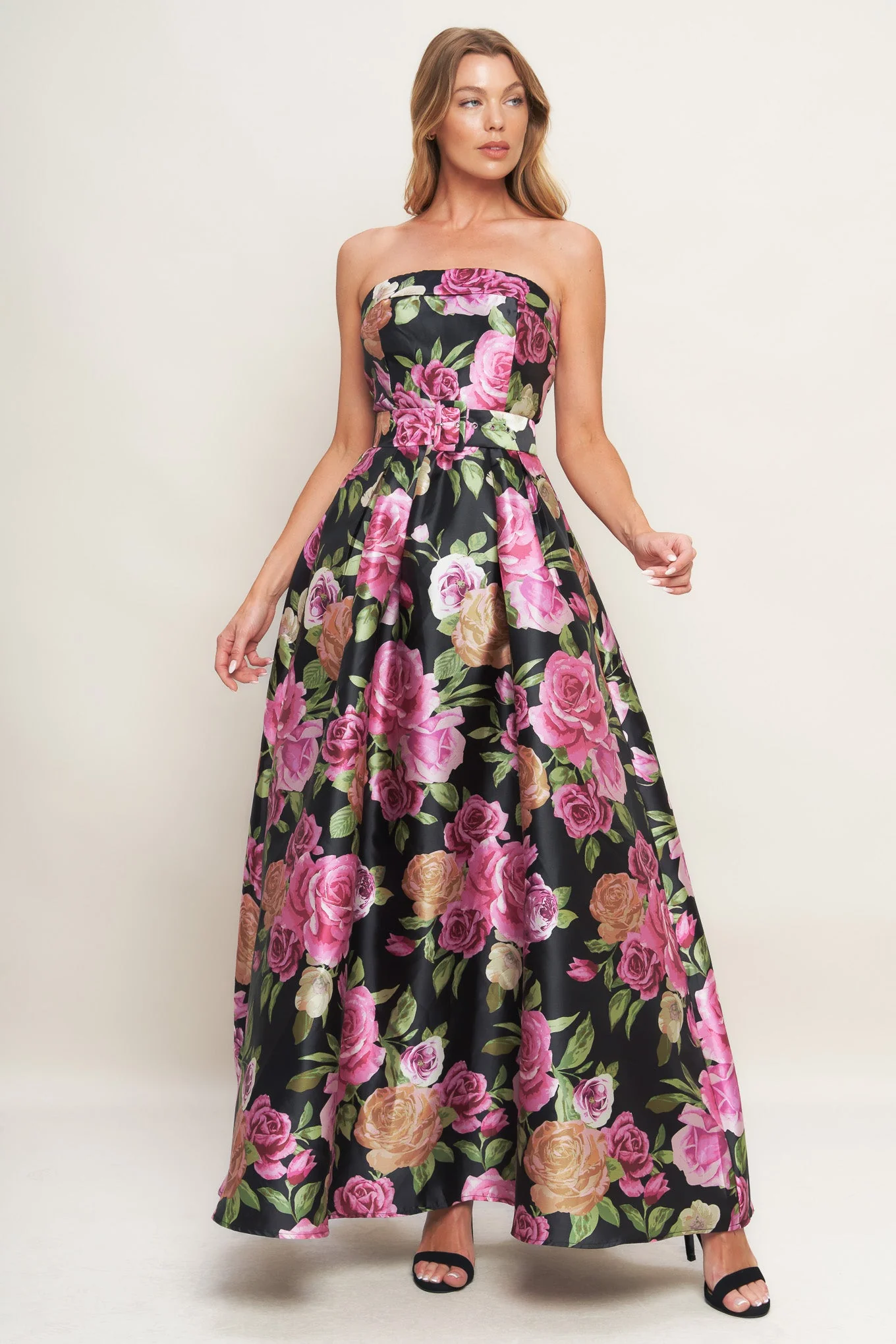 GLAMOUR GARDEN FLORAL MAXI DRESS - Image 2