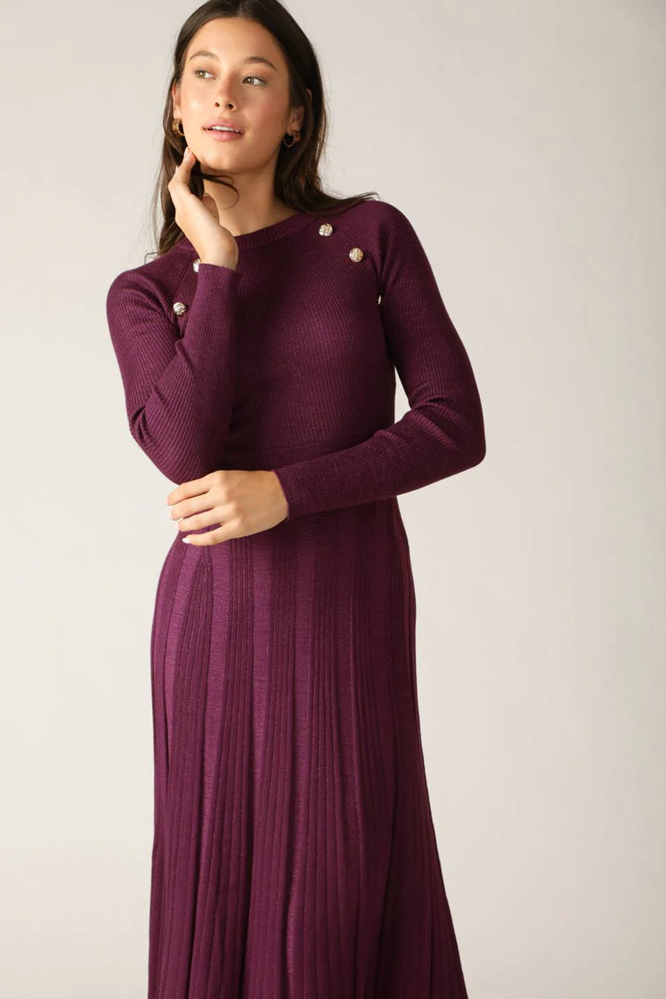 HIGH STANDARDS SWEATER MIDI DRESS - Image 10