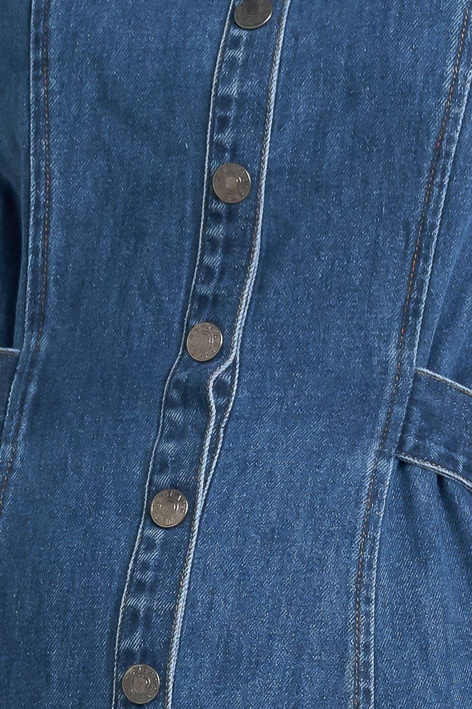 ICON VINTAGE DENIM MIDI DRESS - Image 8
