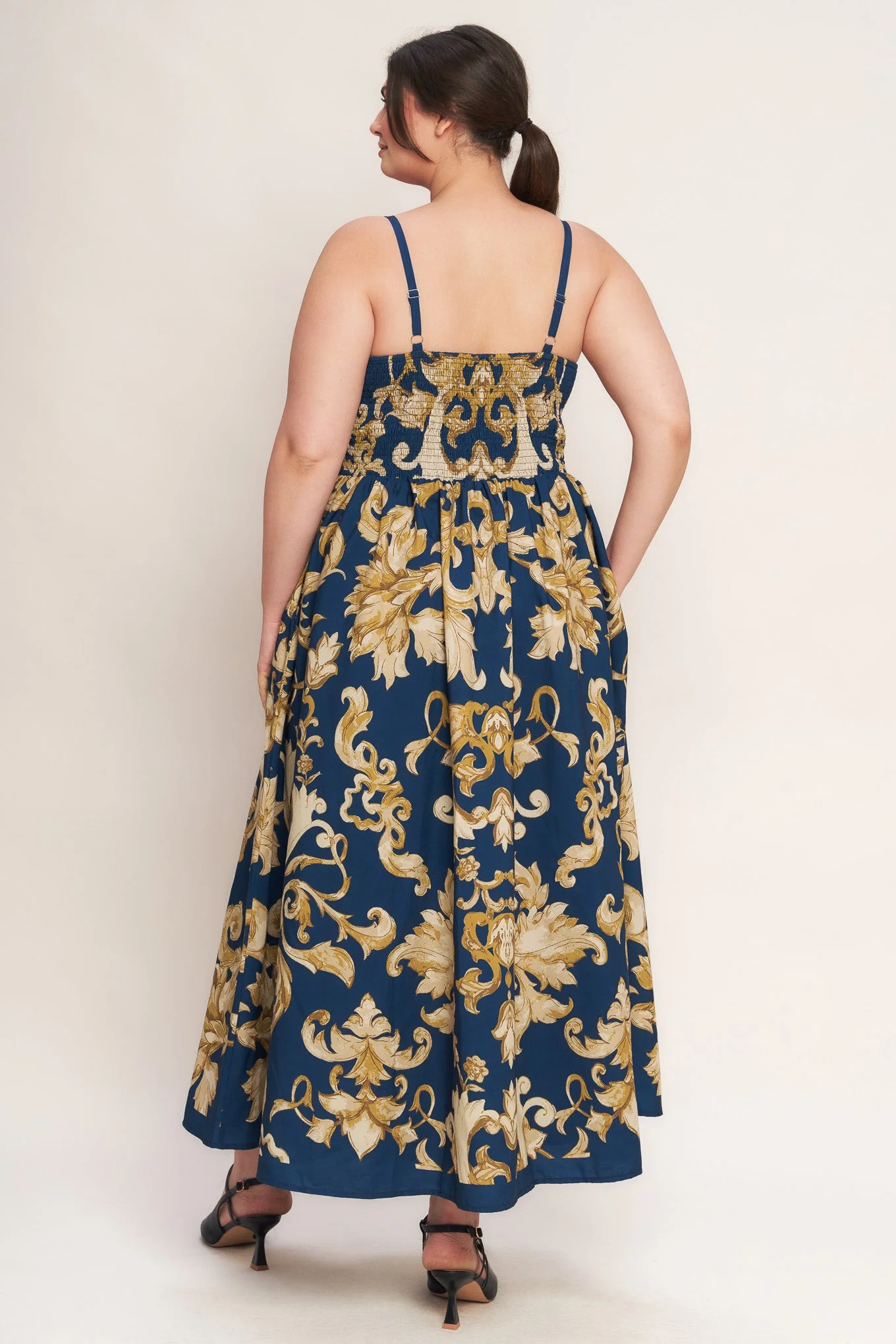 IMPERIAL BLOOM BLUE MIDI DRESS - Image 10