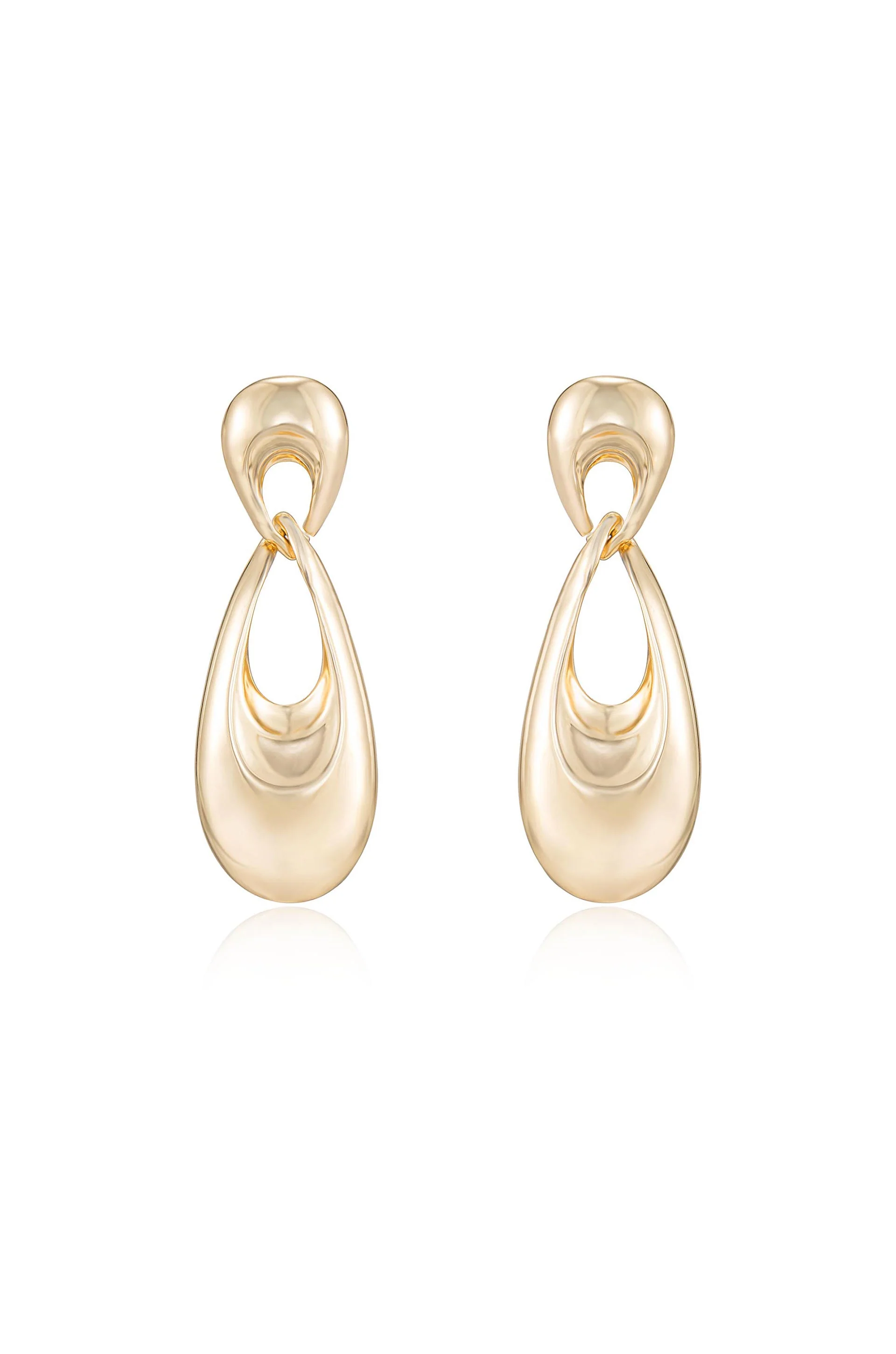 Infinity Earrings Gold Plated - Image 3