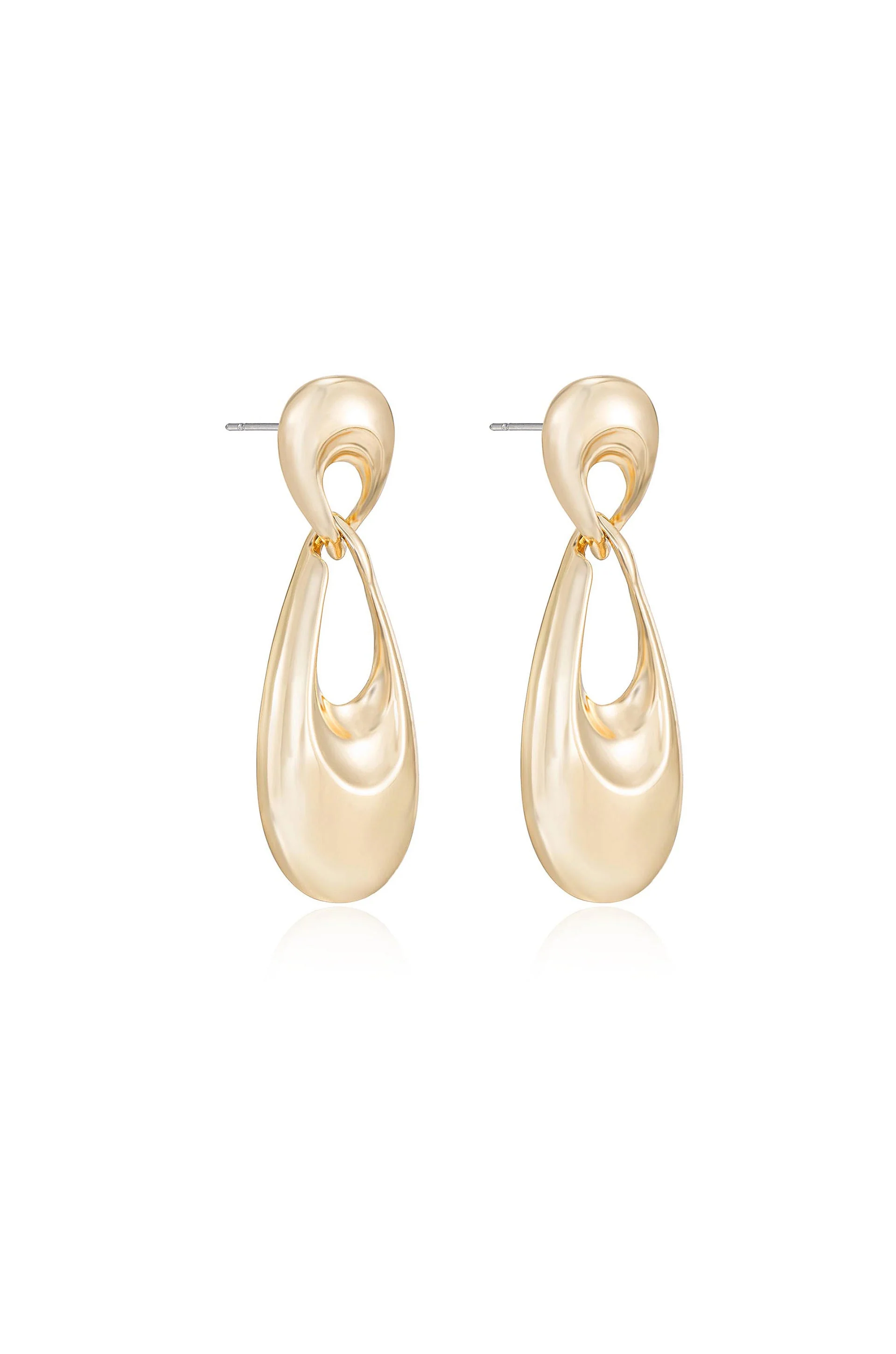 Infinity Earrings Gold Plated - Image 5