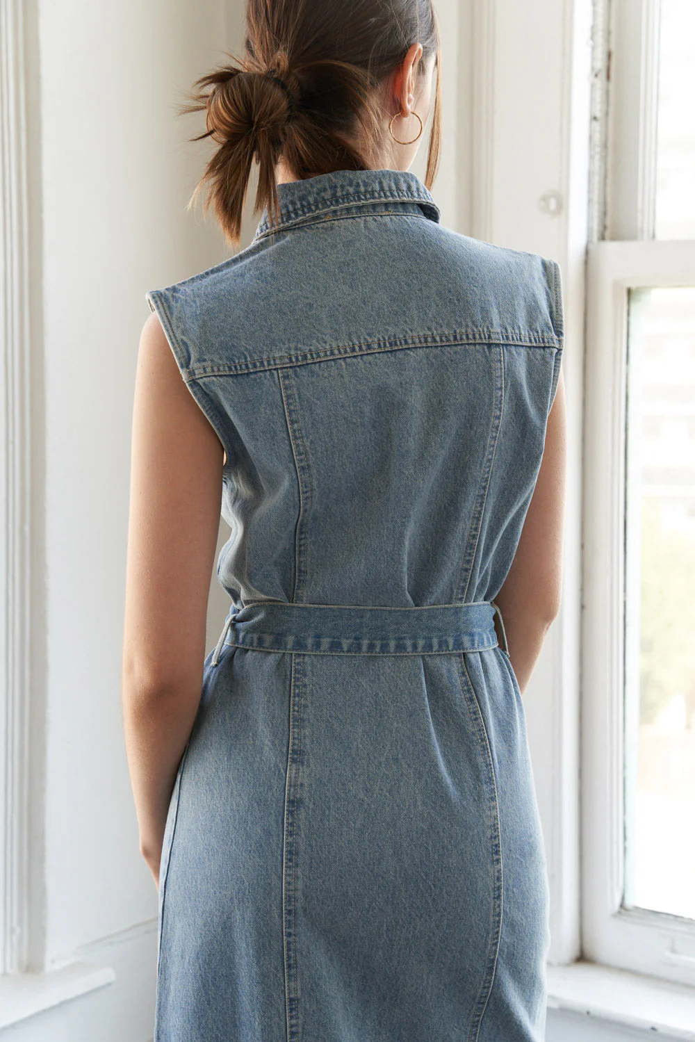 JUST FOLLOW ME - DENIM MIDI DRESS - Image 6