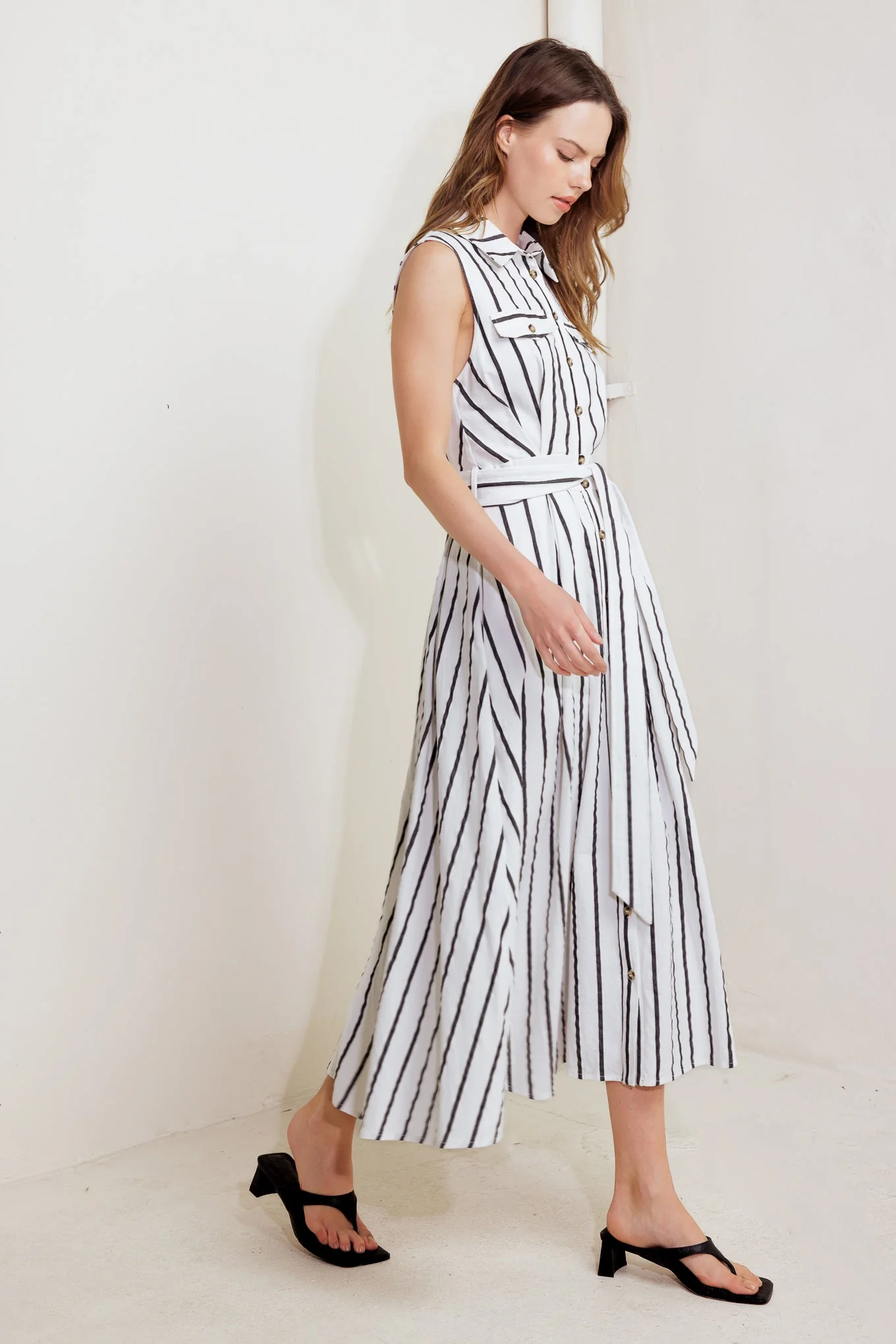 LEXINGTON STRIPE MIDI DRESS - Image 6