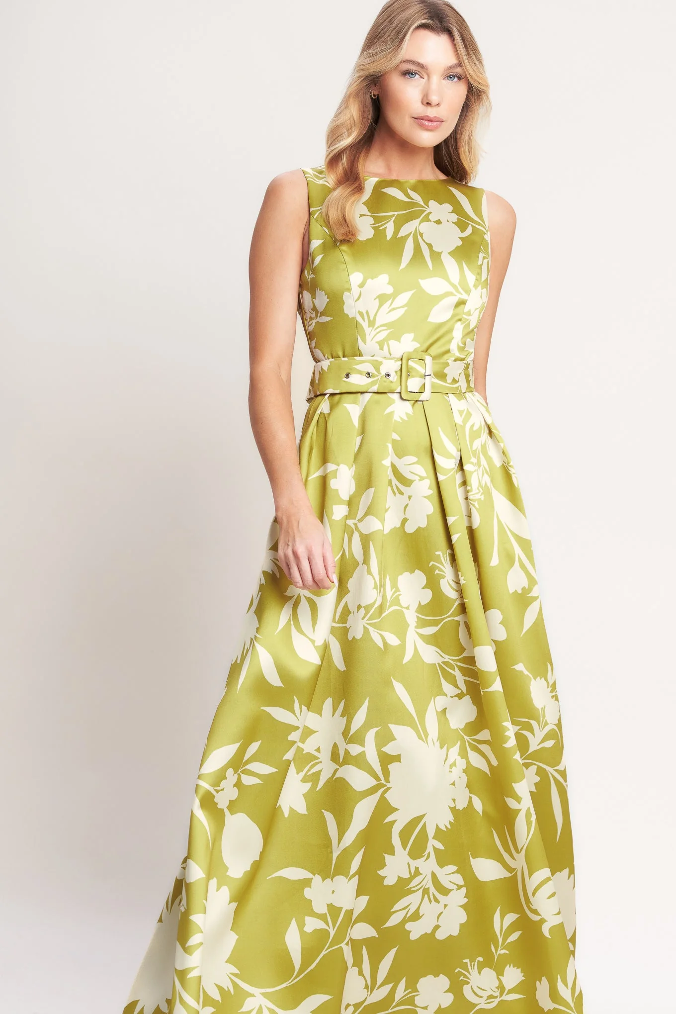 LIME FLORAL MAXI DRESS - Image 4
