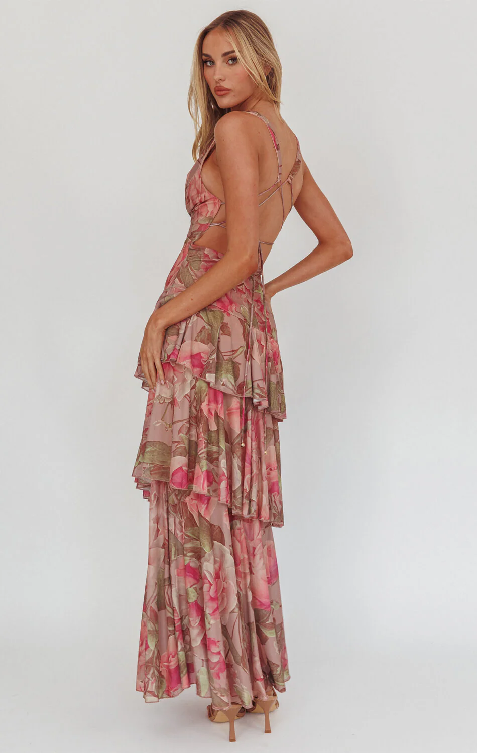 MAGNOLIA BLUSH FLORAL MAXI DRESS - Image 2