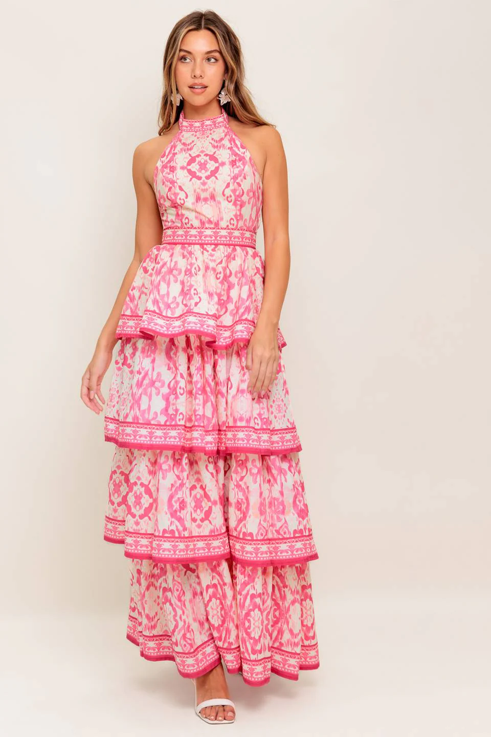 MALLORY TIERED MAXI DRESS - FUCHSIA - FINAL SALE - Image 3