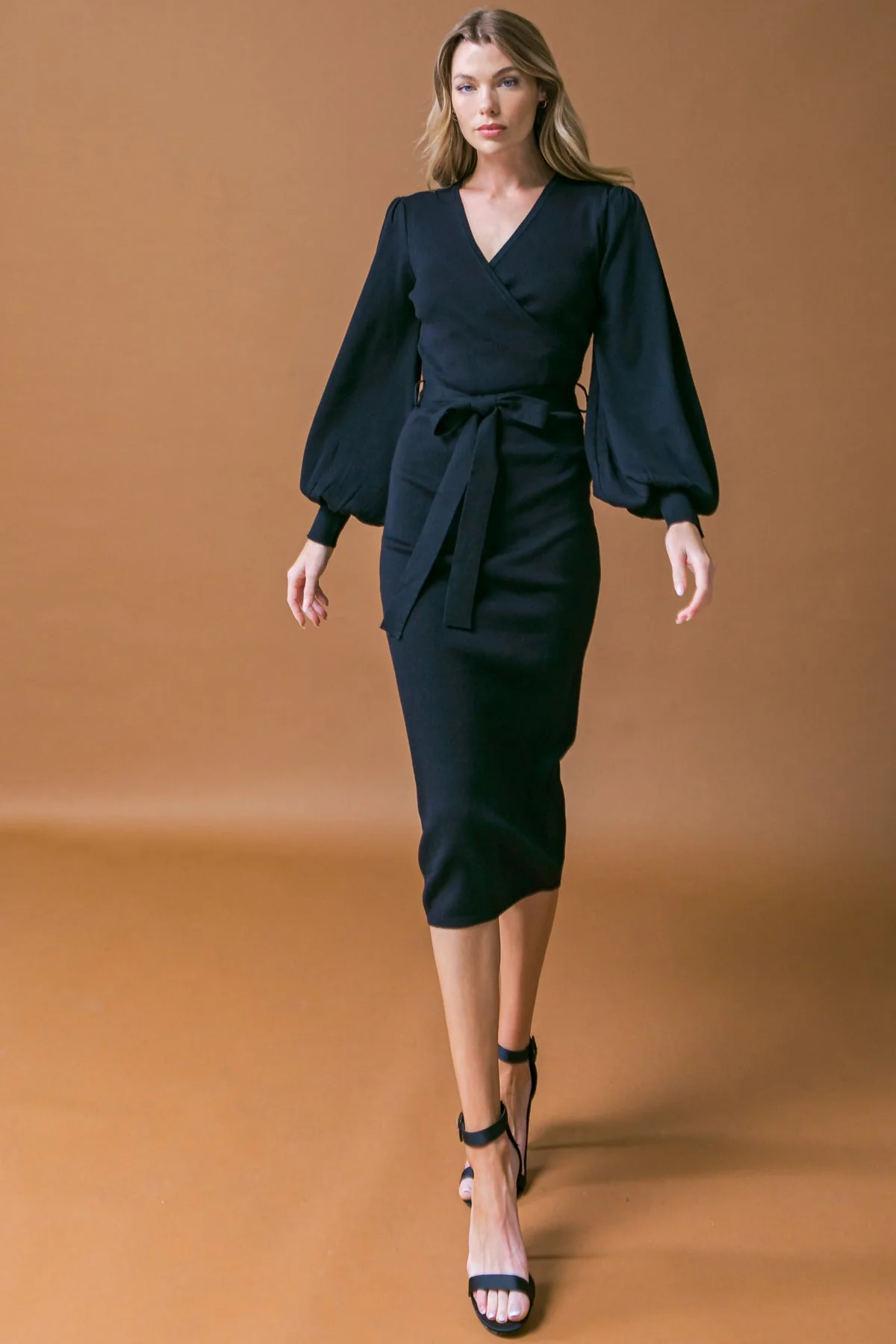 MATILDA MIDI LONG SLEEVE SWEATER DRESS - Image 6