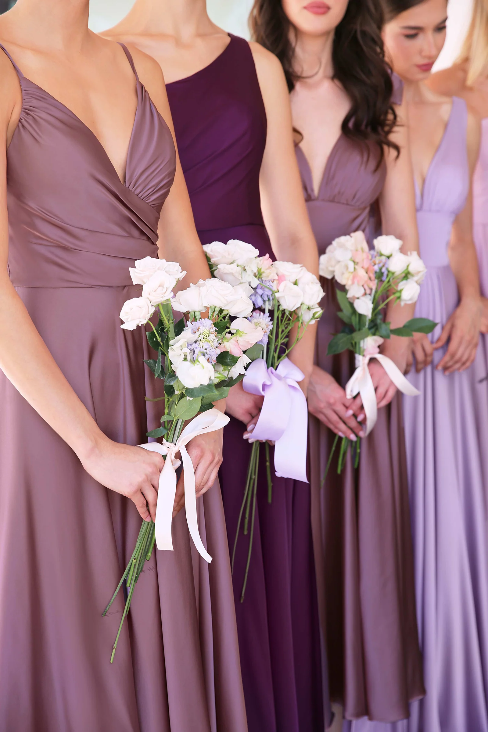 MIRANDA GOWN - ONE SHOULDER SOFT SATIN A-LINE DRESS - Image 10