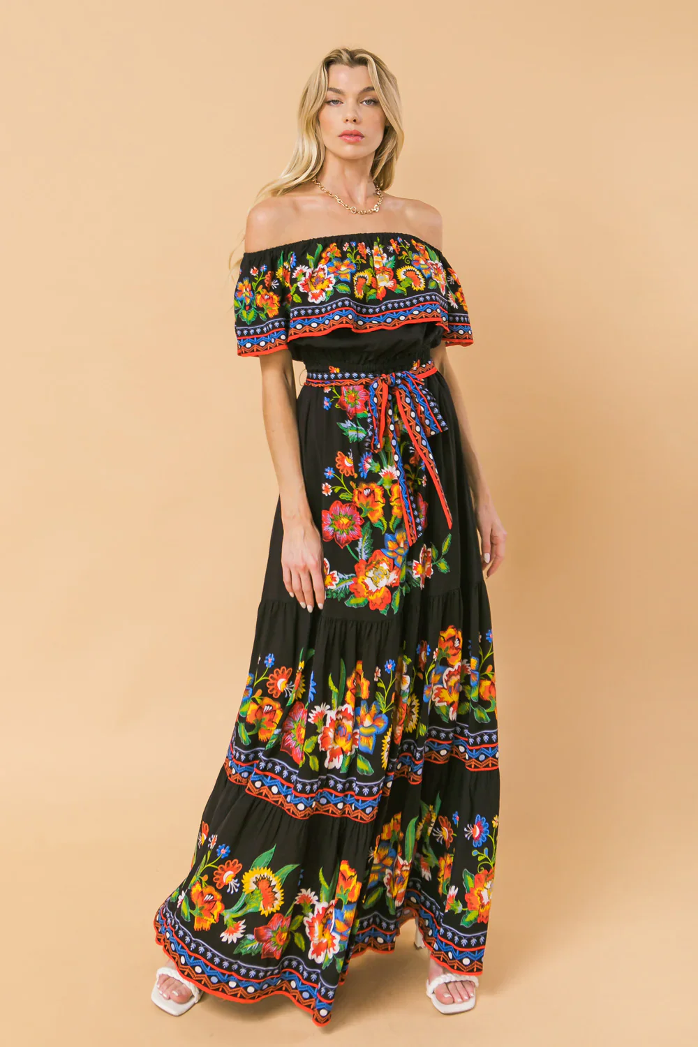 POETIC LOVE PRINT MAXI DRESS - Image 2