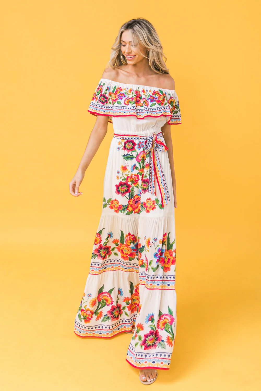POETIC LOVE PRINT MAXI DRESS - Image 4