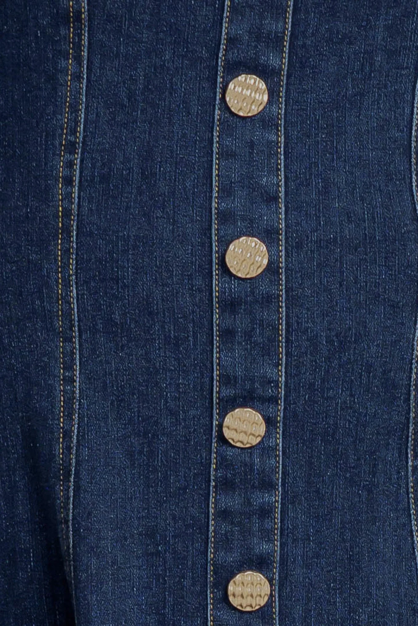 PUFF & PLAY DENIM MINI DRESS - Image 8