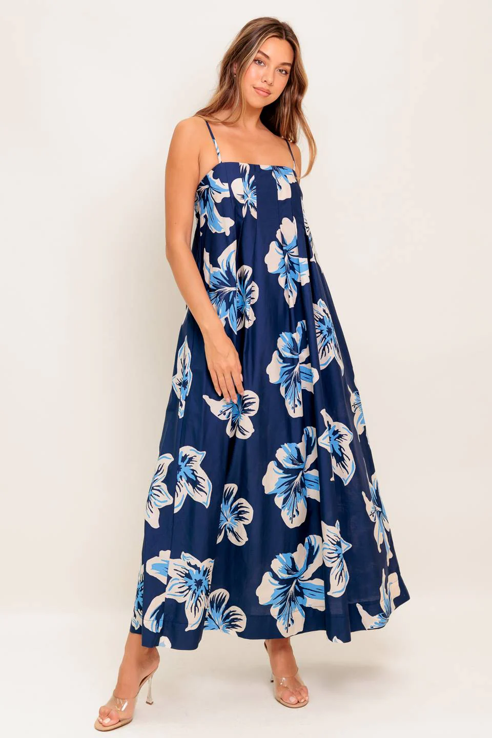 RAYA MAXI DRESS - NAVY FLORAL - Image 6