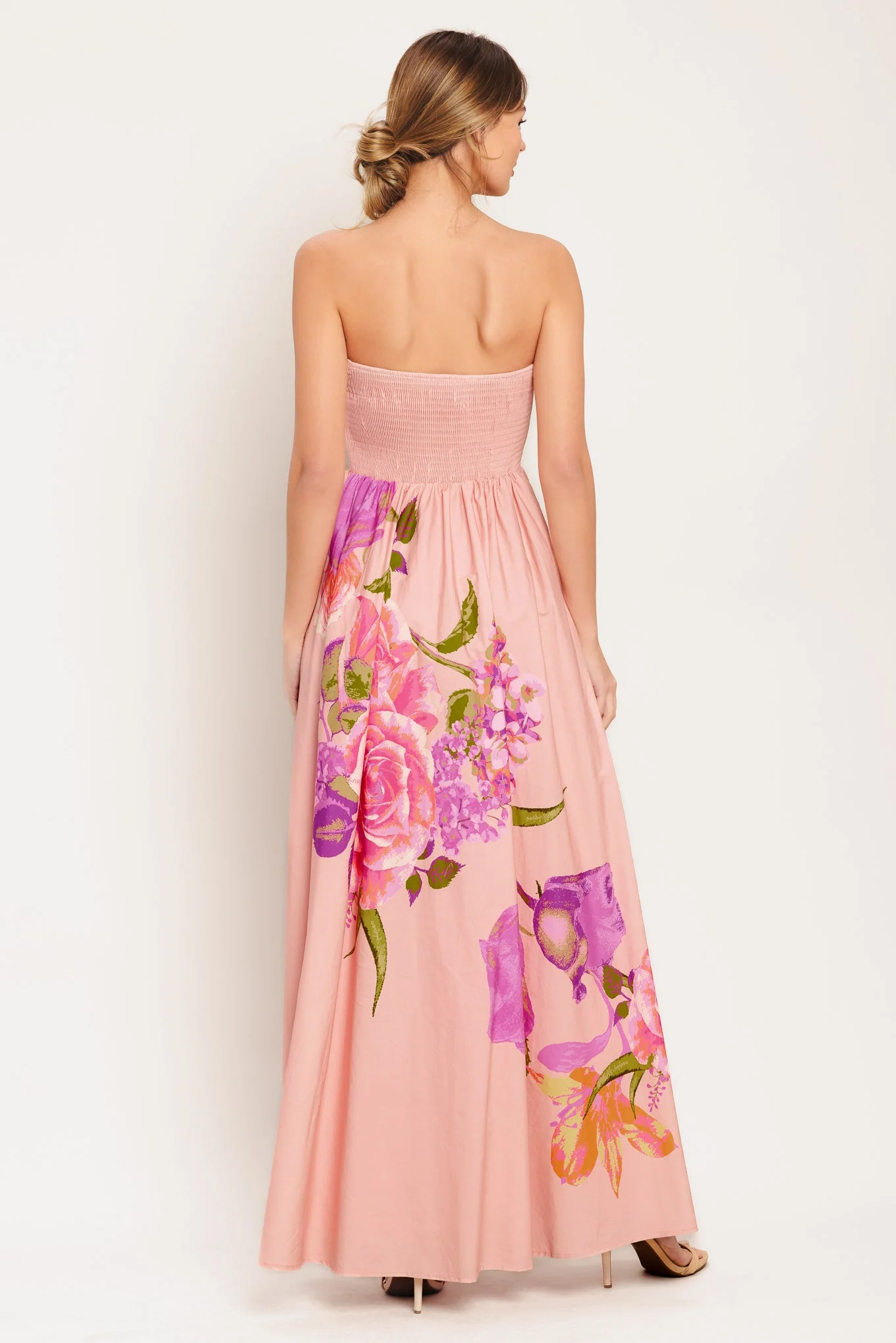 ROSE SERENADE LIGHT PINK MAXI DRESS - Image 2