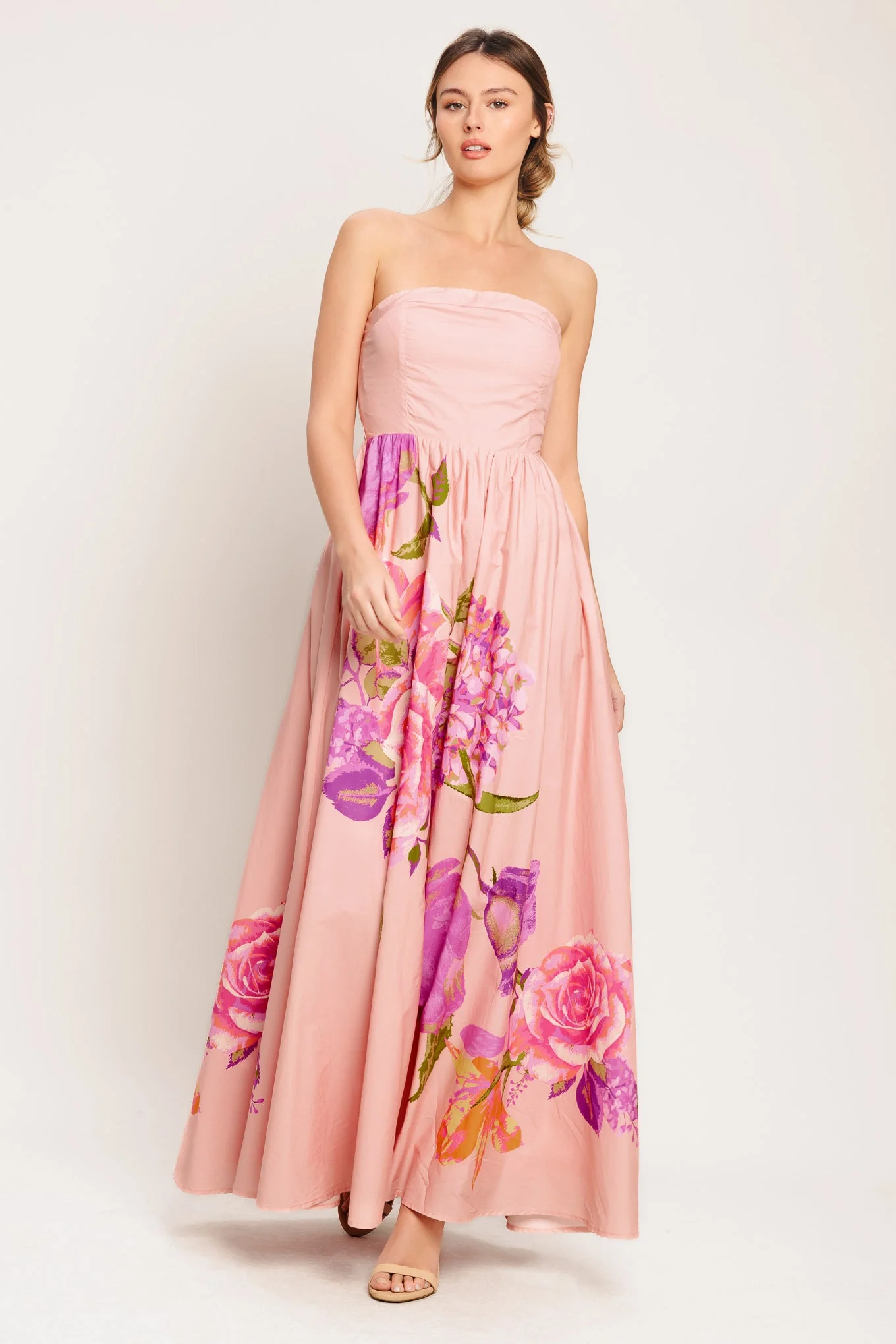 ROSE SERENADE LIGHT PINK MAXI DRESS - Image 5