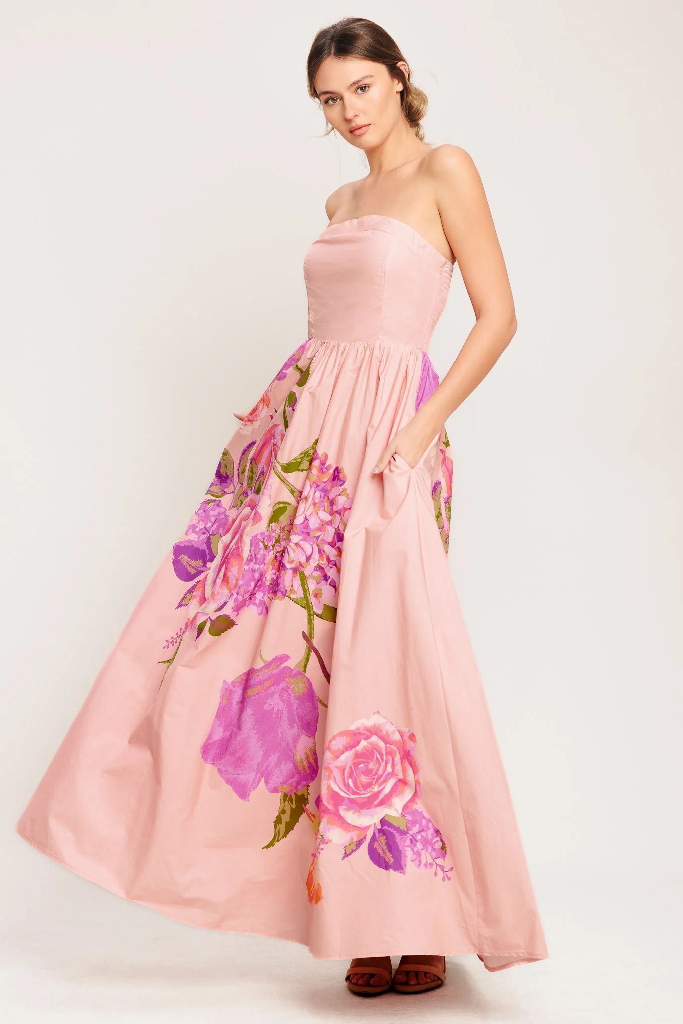ROSE SERENADE LIGHT PINK MAXI DRESS - Image 6