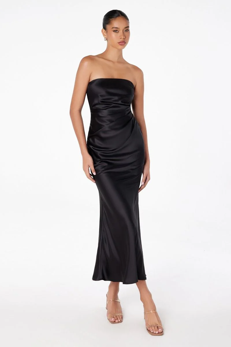 Ruthie Satin Strapless Maxi Dress - Image 8