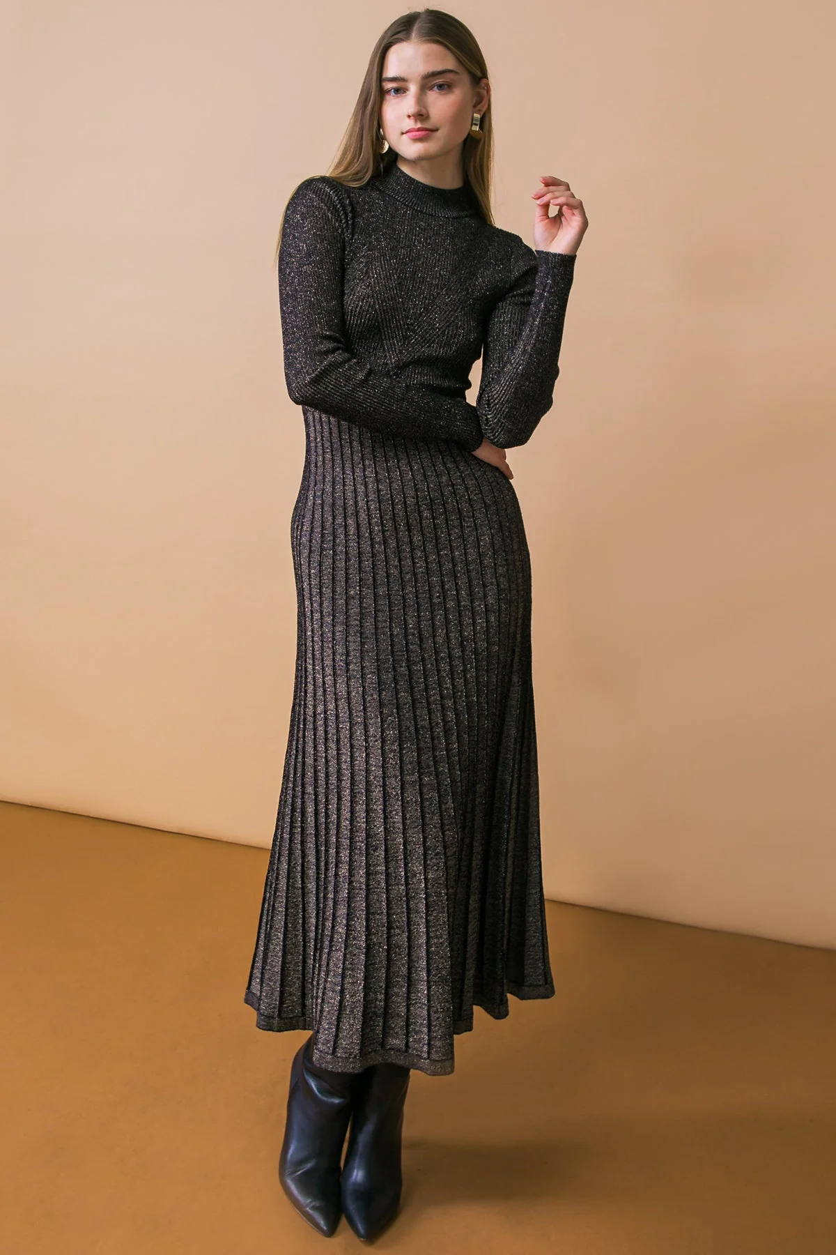 STAY COZE SWEATER MIDI DRESS - Image 3