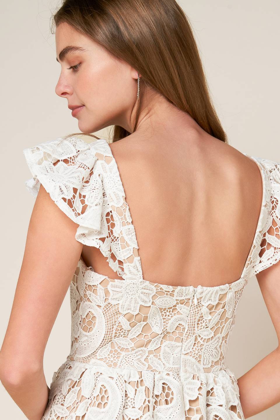 STILL THINKING LACE MIDI DRESS - Image 9